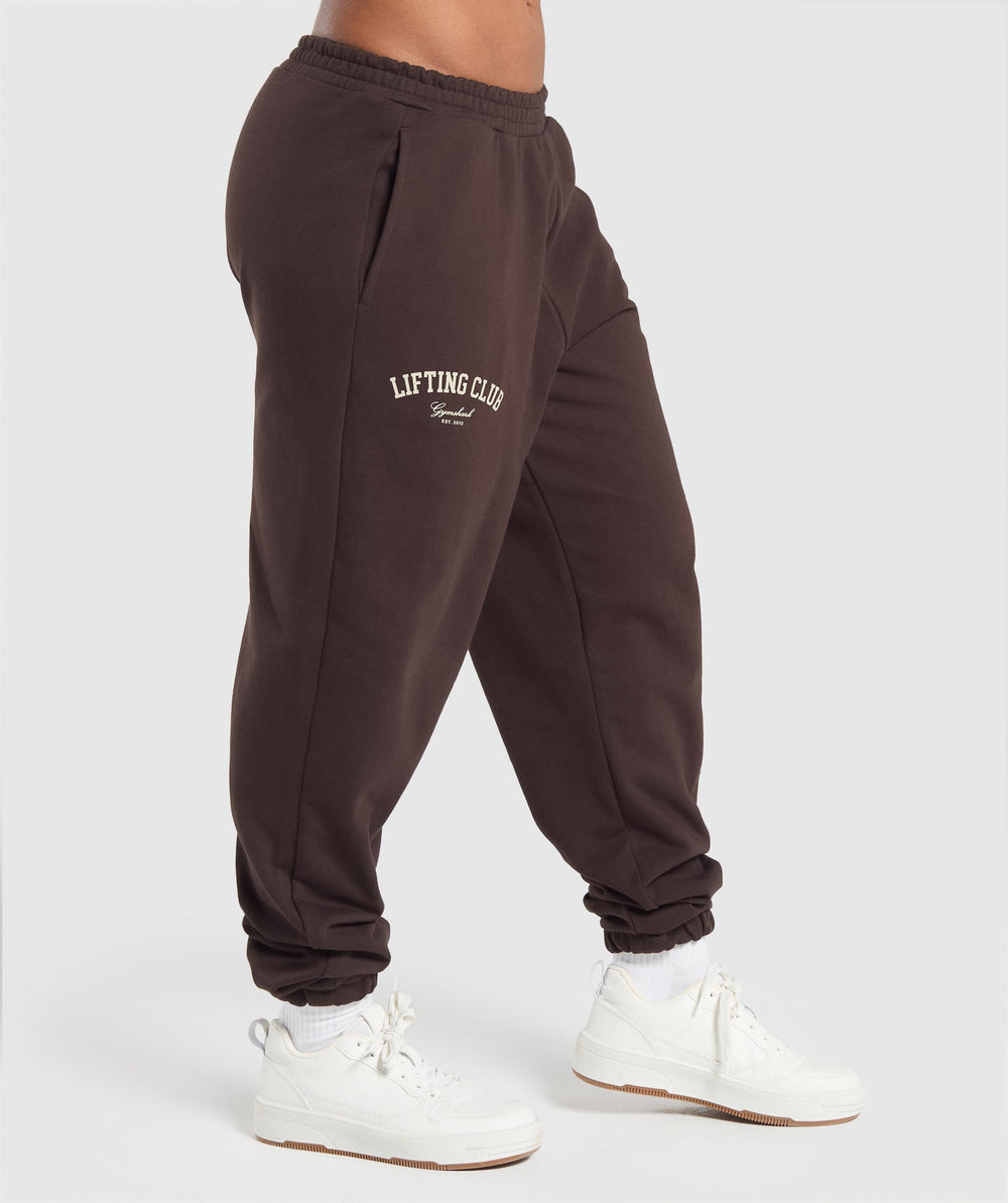 Lifting Club Oversized Joggers - Heritage Brown