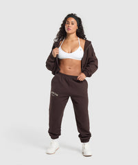Lifting Club Oversized Joggers - Heritage Brown