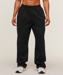 Training Fleece Straight Leg Short Pant - Black