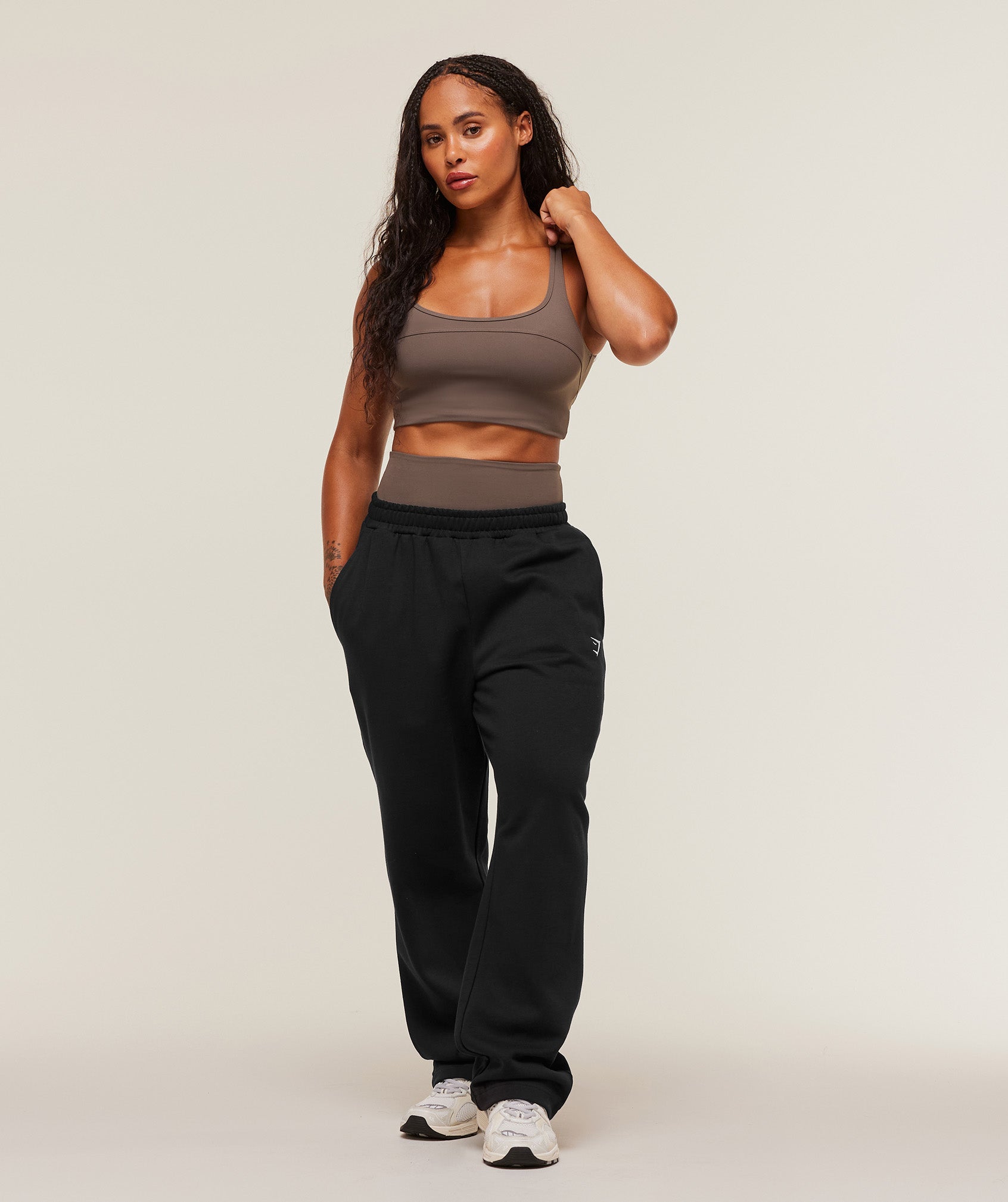 Training Fleece Straight Leg Short Pant - Black