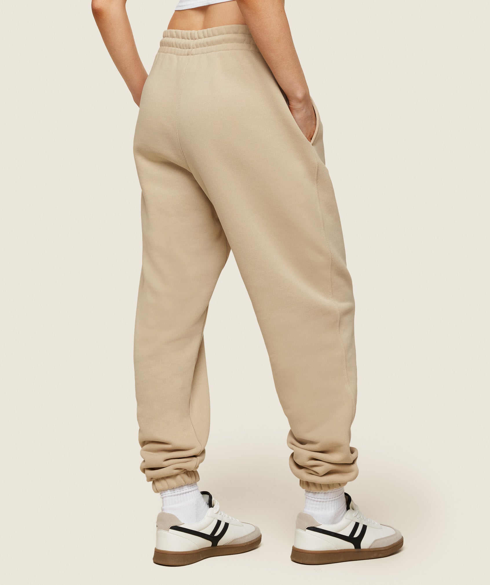 Phys Ed Graphic Sweatpants - Vanilla Beige