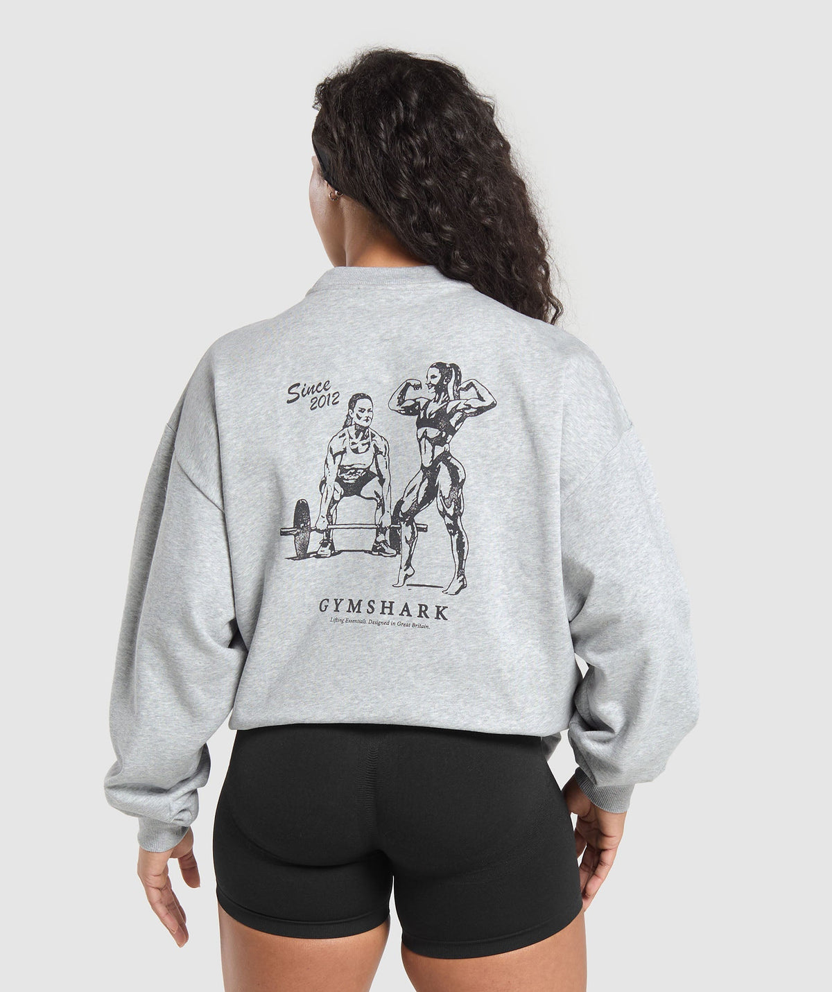 Two Strong Women Sweatshirt - Light Grey Core Marl