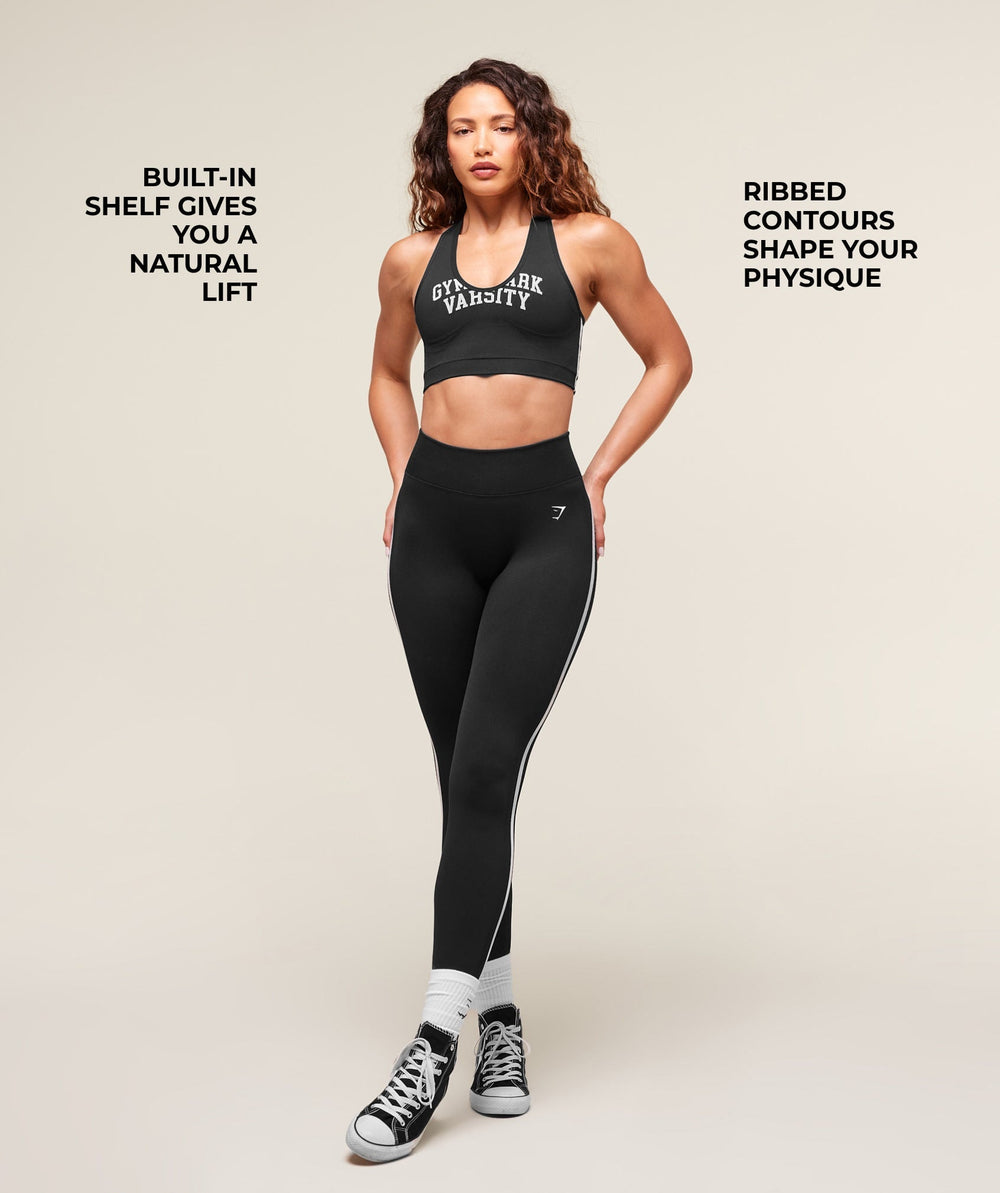 Lift Varsity Seamless Tank - Black