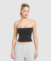 Everyday Seamless Midi Tube Top - Black