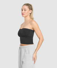 Everyday Seamless Midi Tube Top - Black