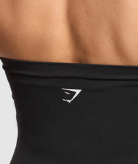 Everyday Seamless Midi Tube Top - Black