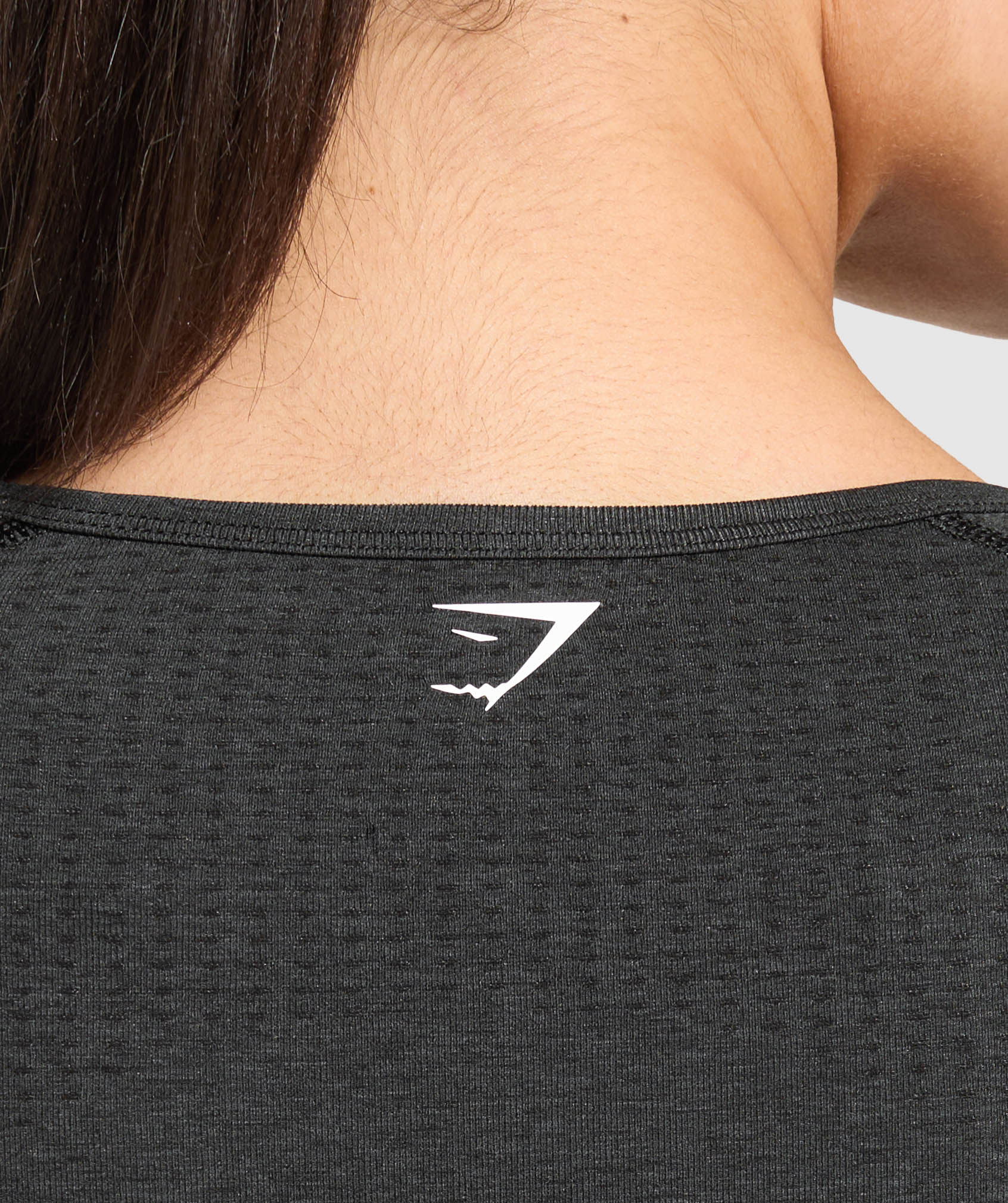 Vital Crop Top - Black Marl