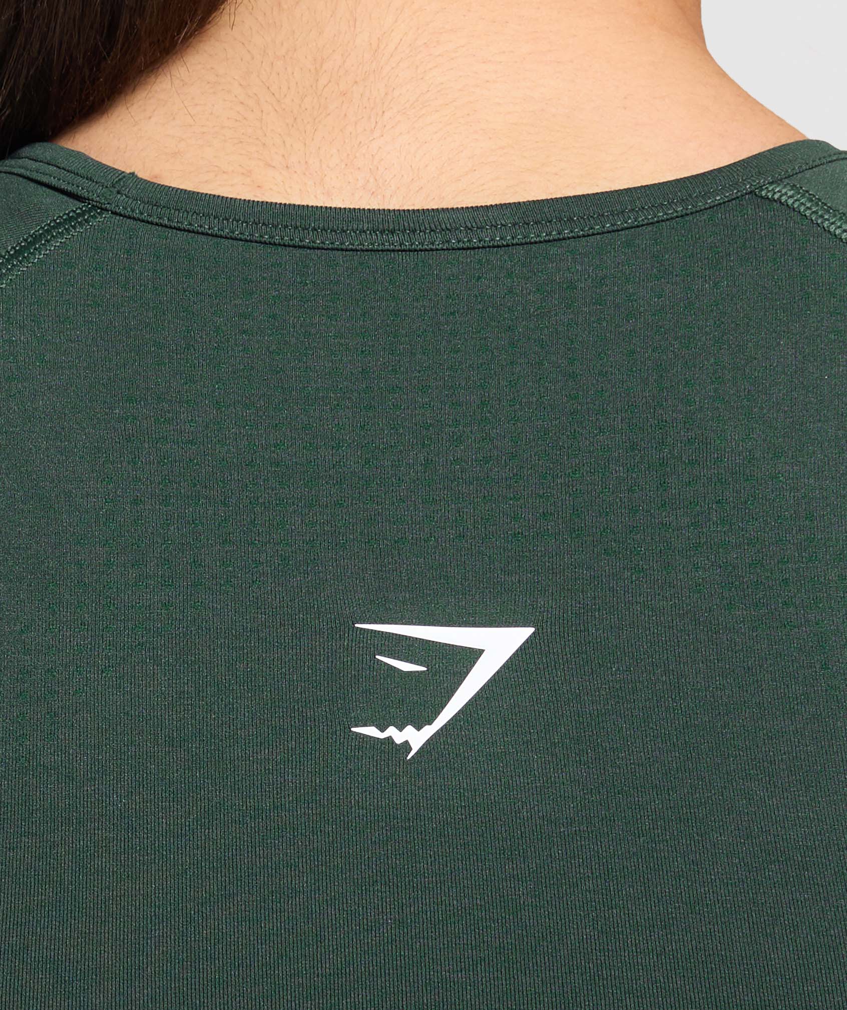 Vital Scoop Neck Top - Woodland Green Marl