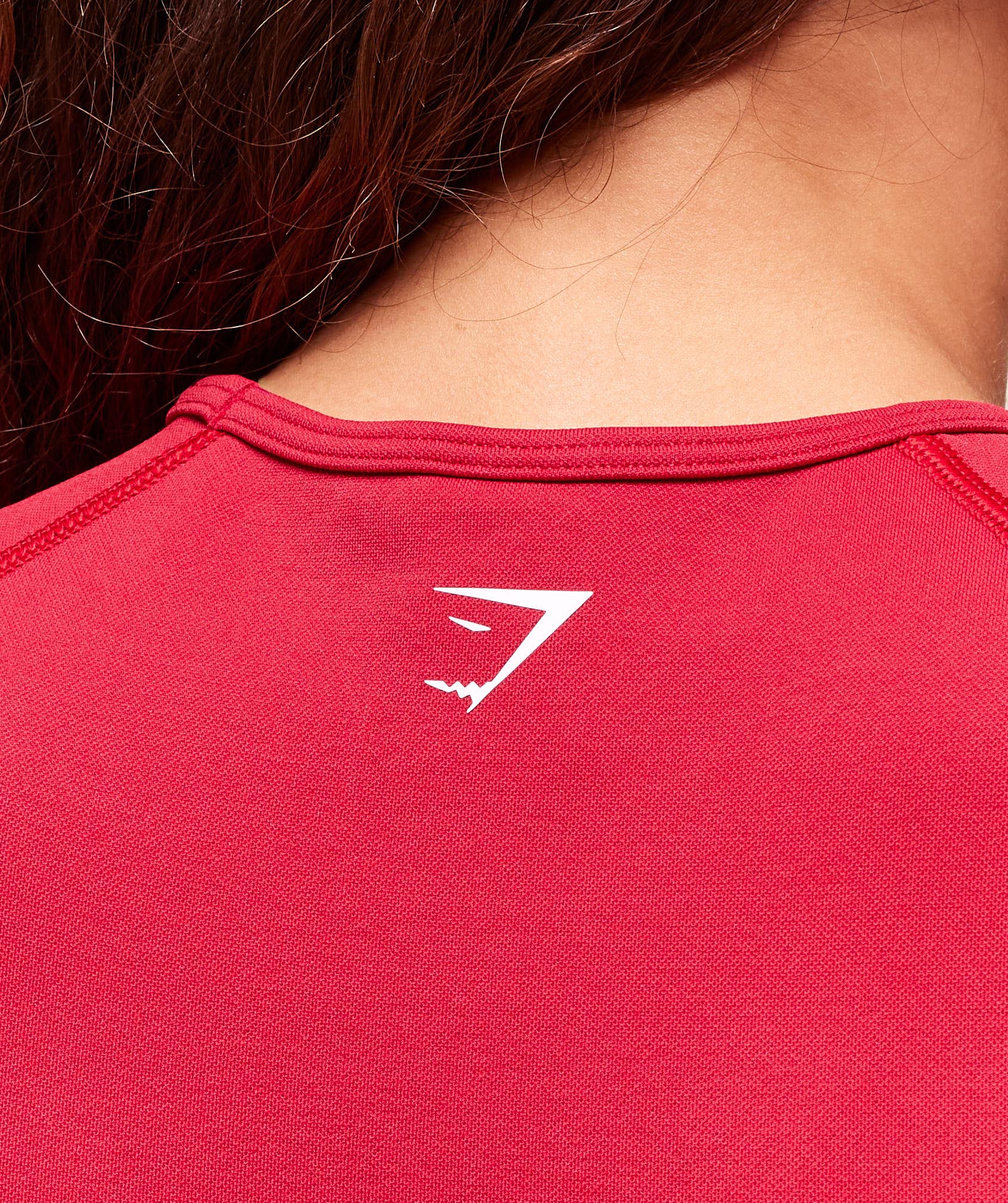 Lift Varsity Seamless Midi T-Shirt - Carmine Red