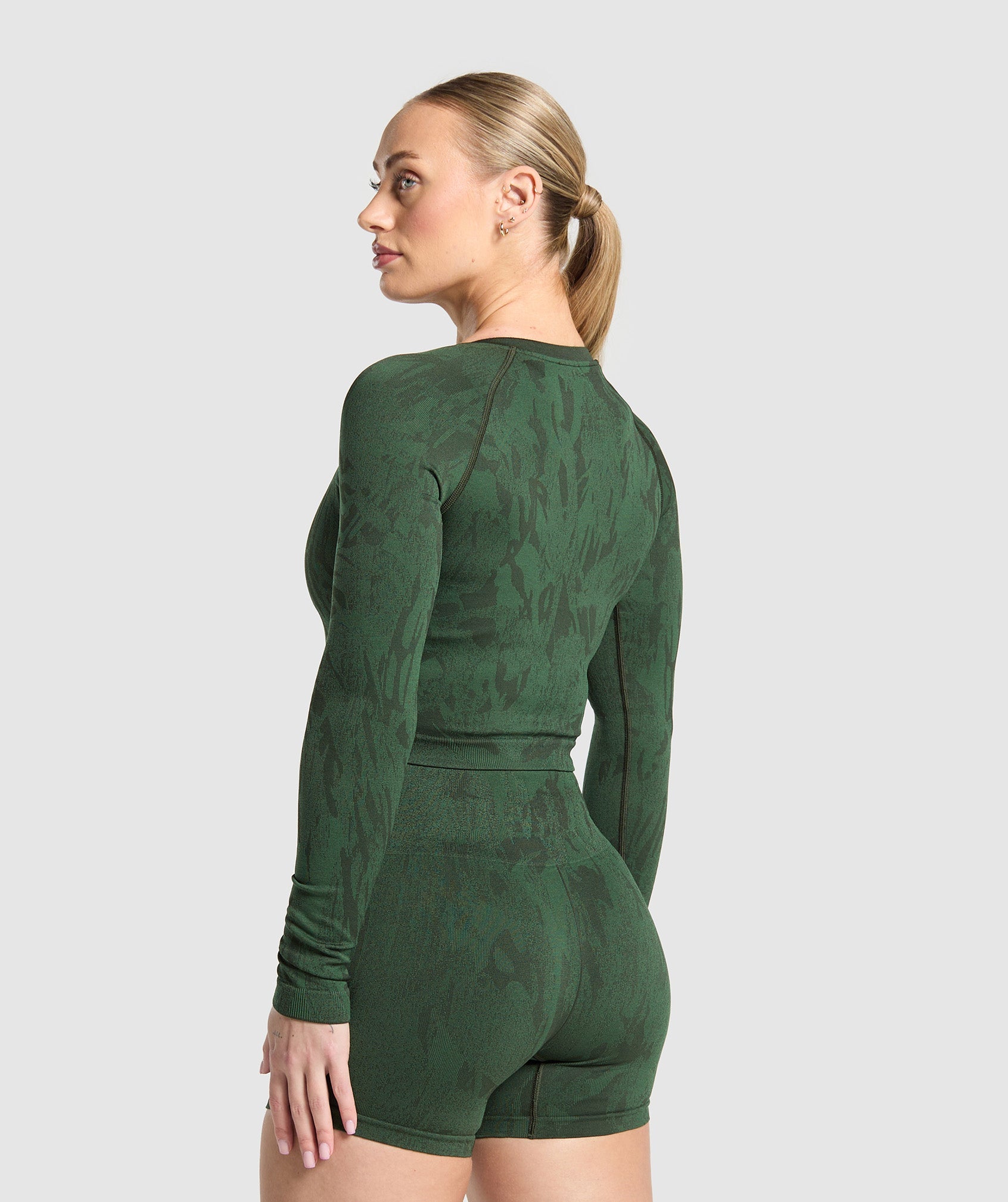 Adapt Camo Seamless Long Sleeve Top - Trail Green/Classic Green