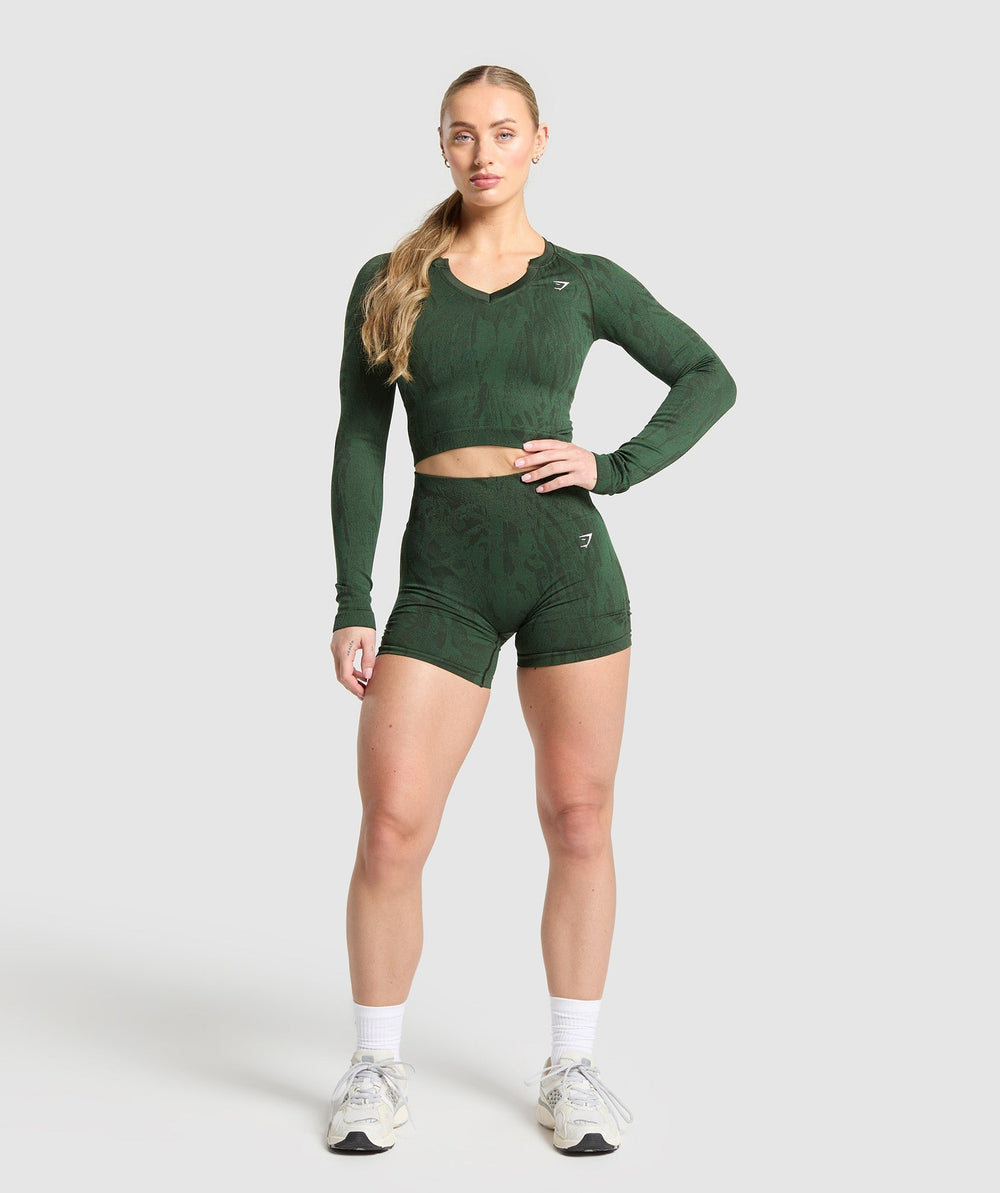 Adapt Camo Seamless Long Sleeve Top - Trail Green/Classic Green
