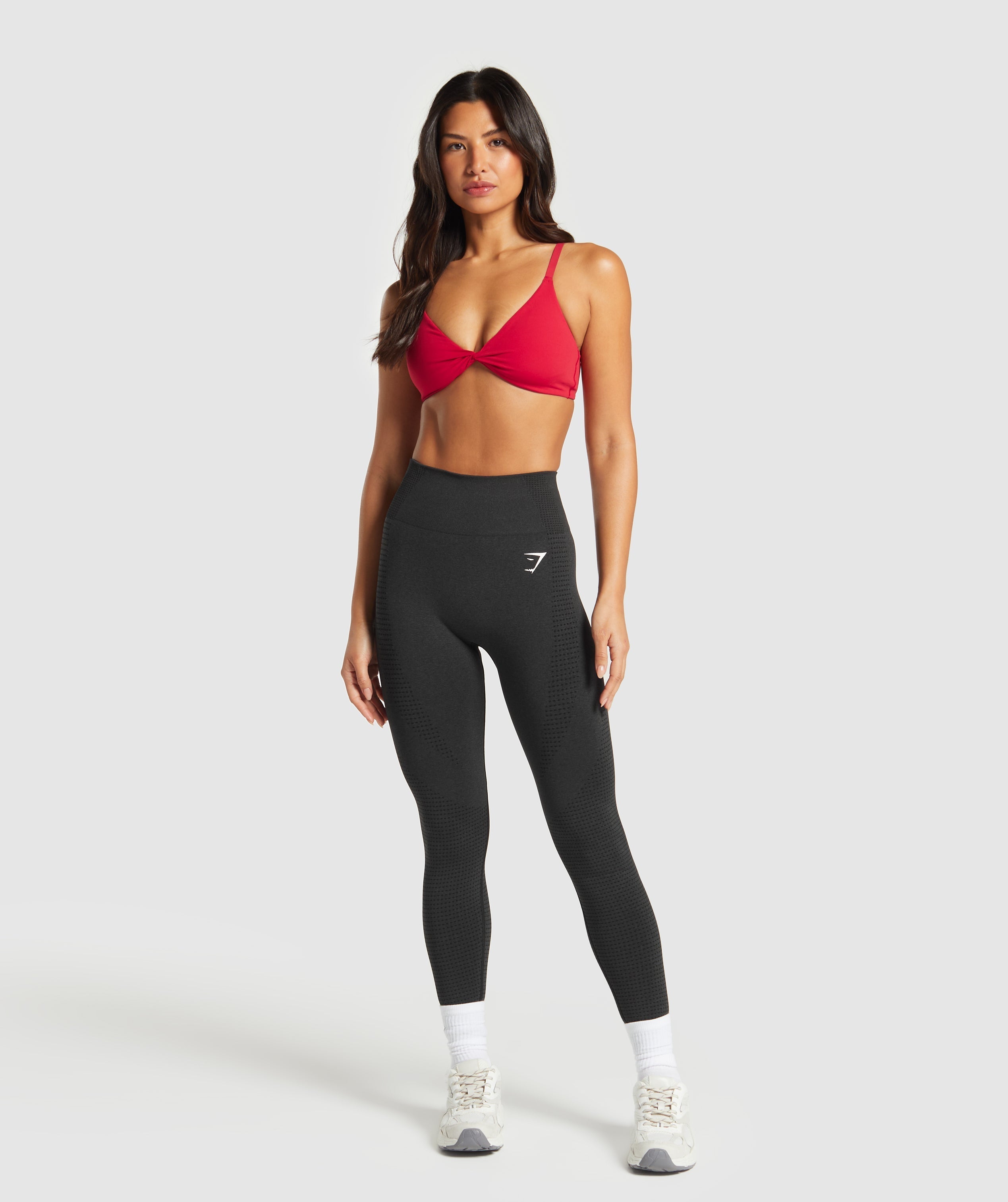 Twist Front Bralette - Carmine Red