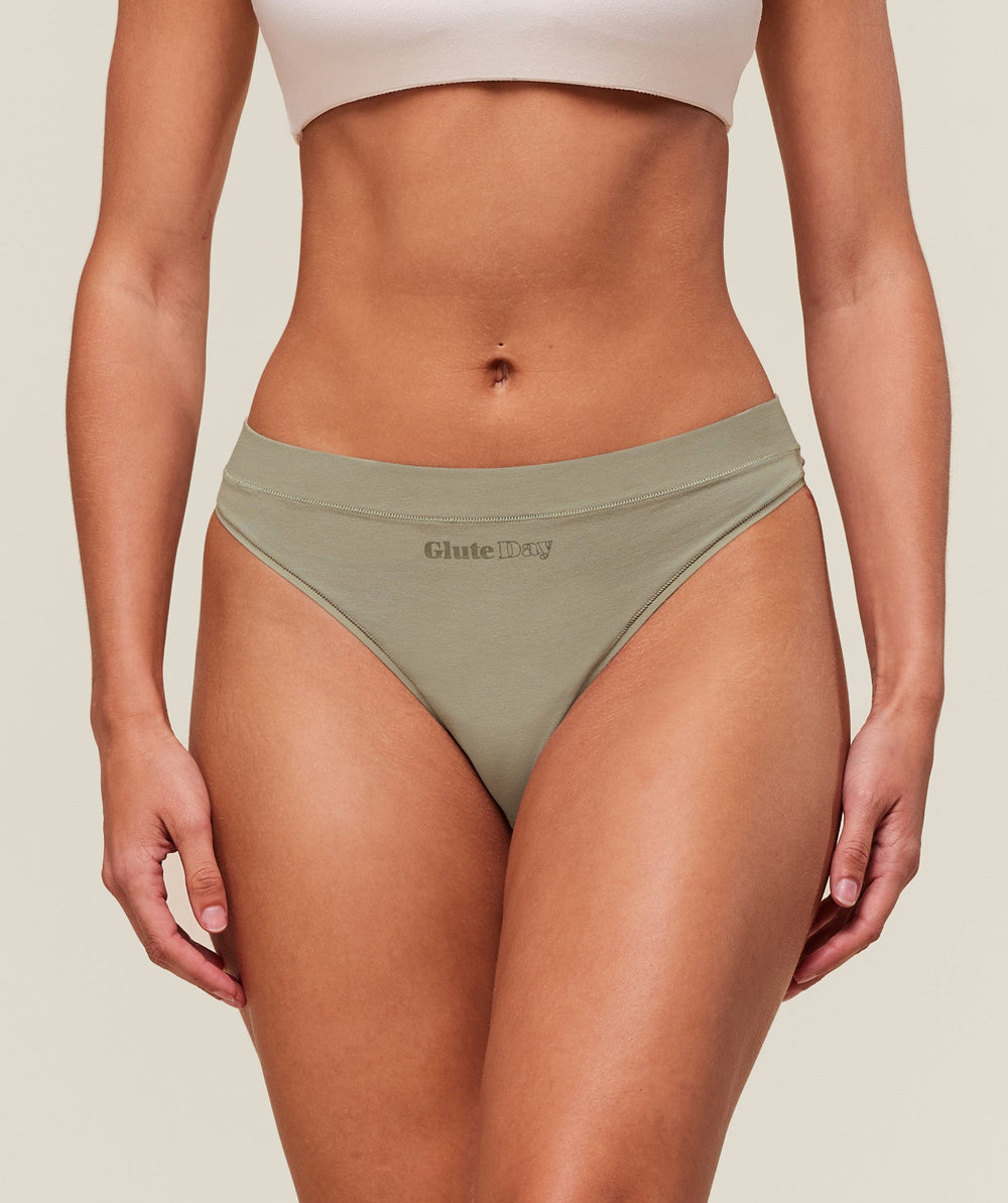 Training Day Graphic 7PK Cotton Thong - White/Green/Pink/Mauve/Grey/Black