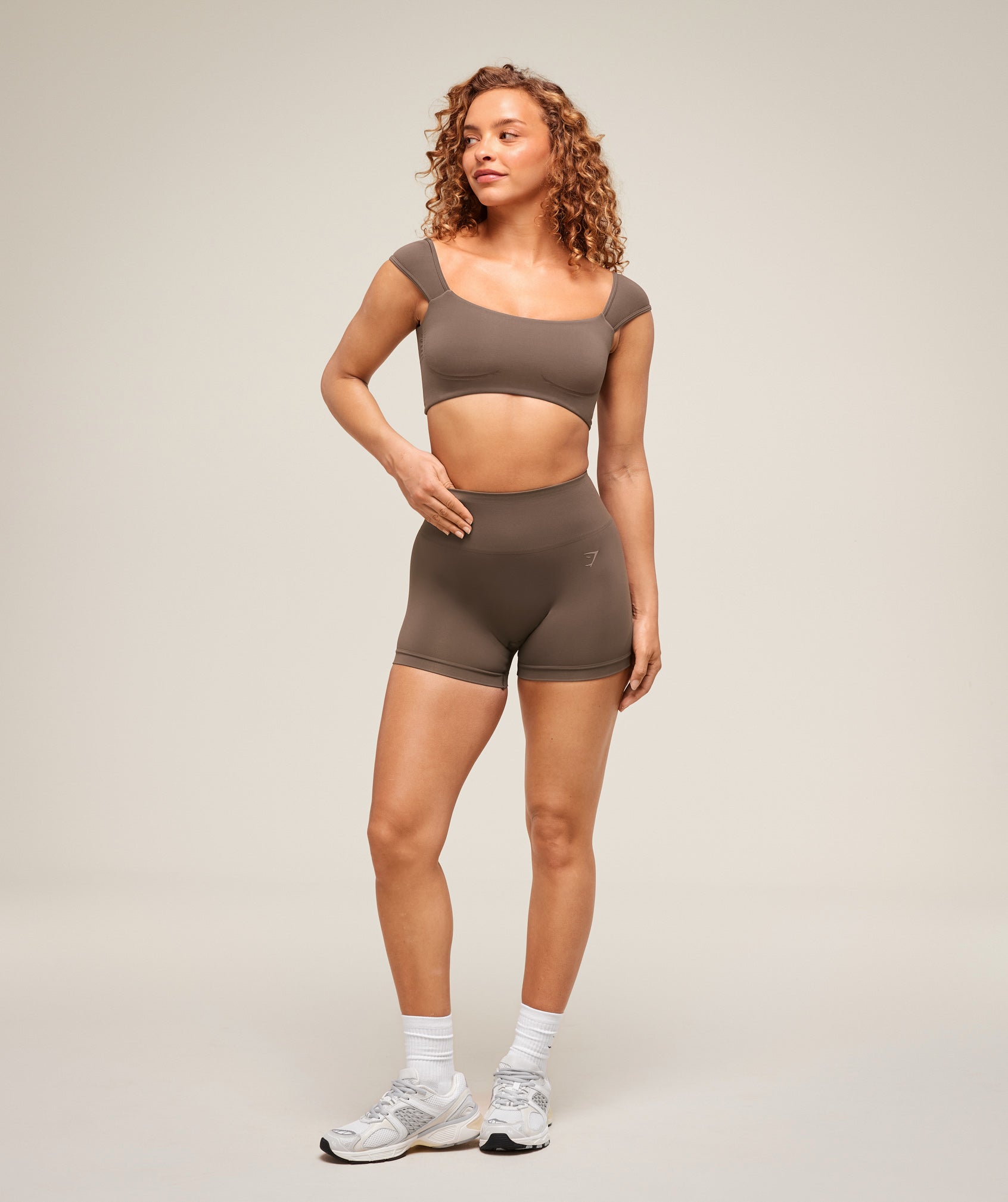 Soft Sculpt Cap Sleeve Bralette - Walnut Brown