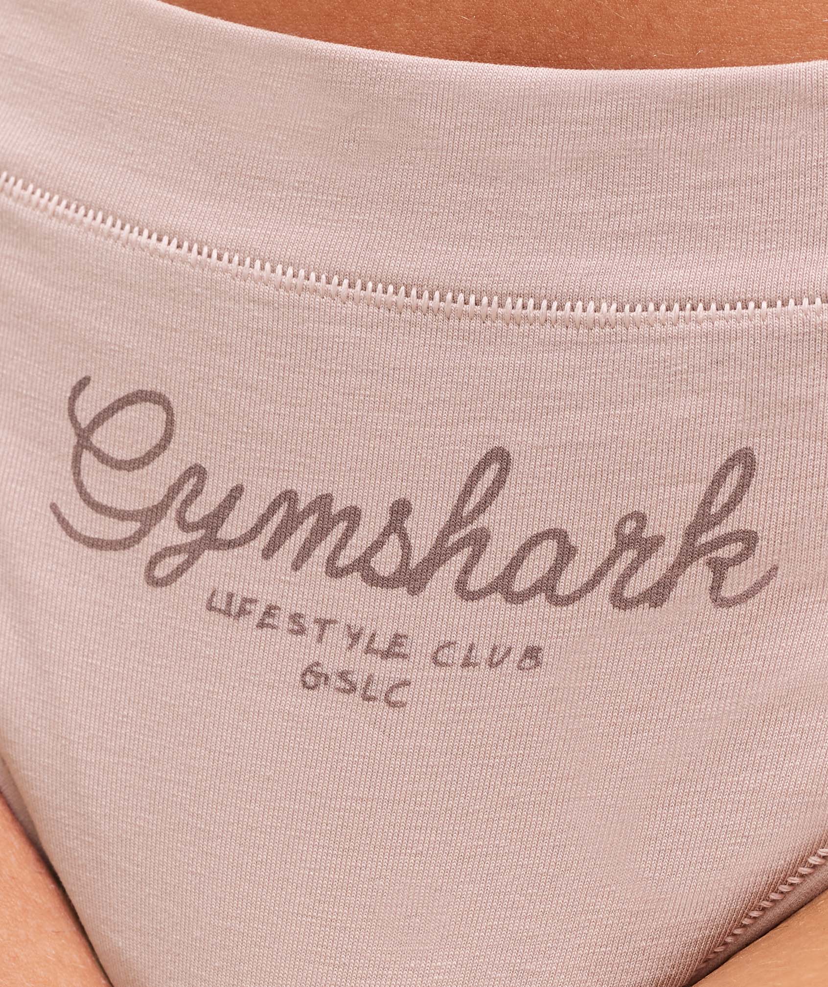 Script Lifestyle Club Graphic Thong - Muted Pink