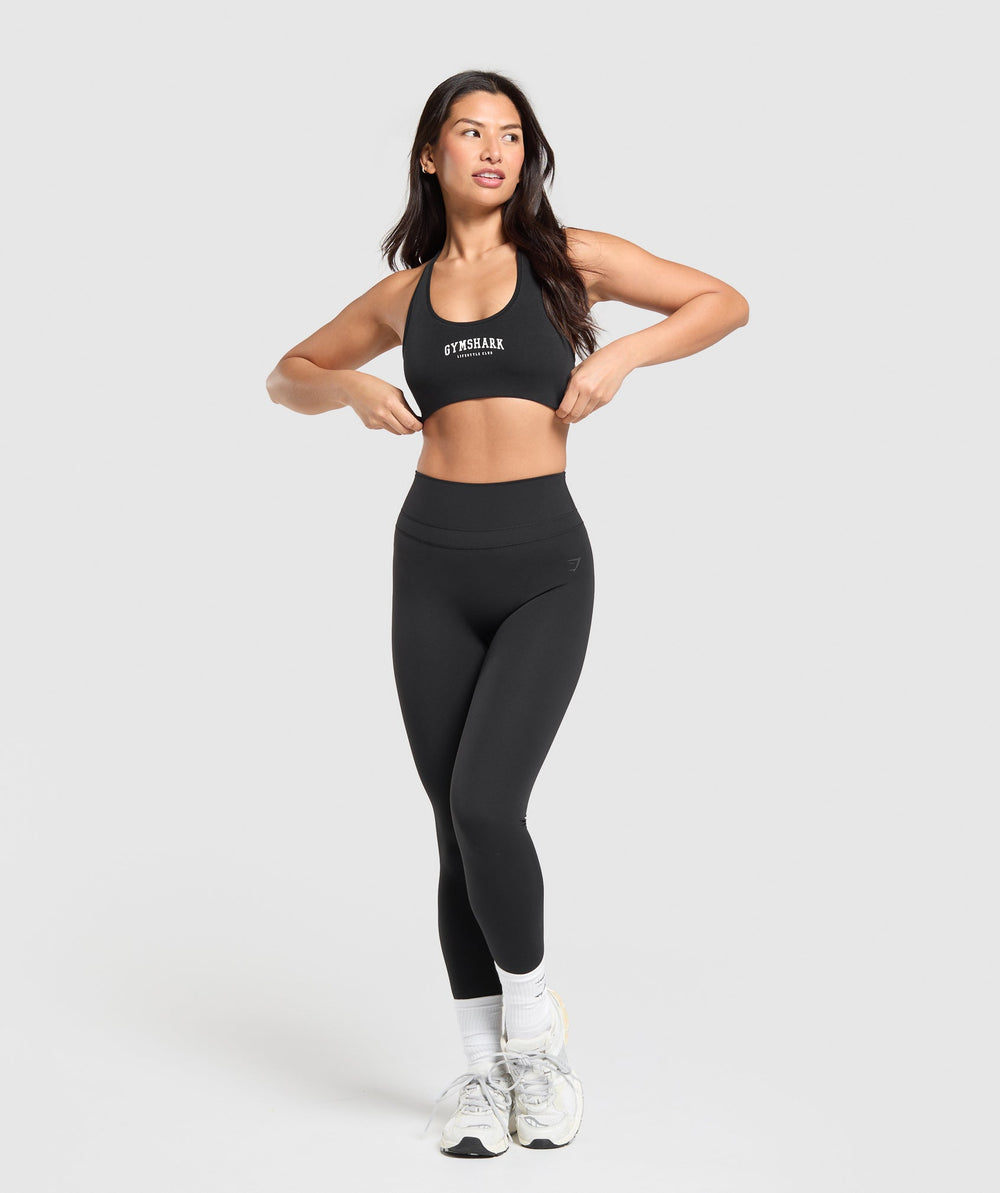 Lifestyle Club Cotton Bralette - Black