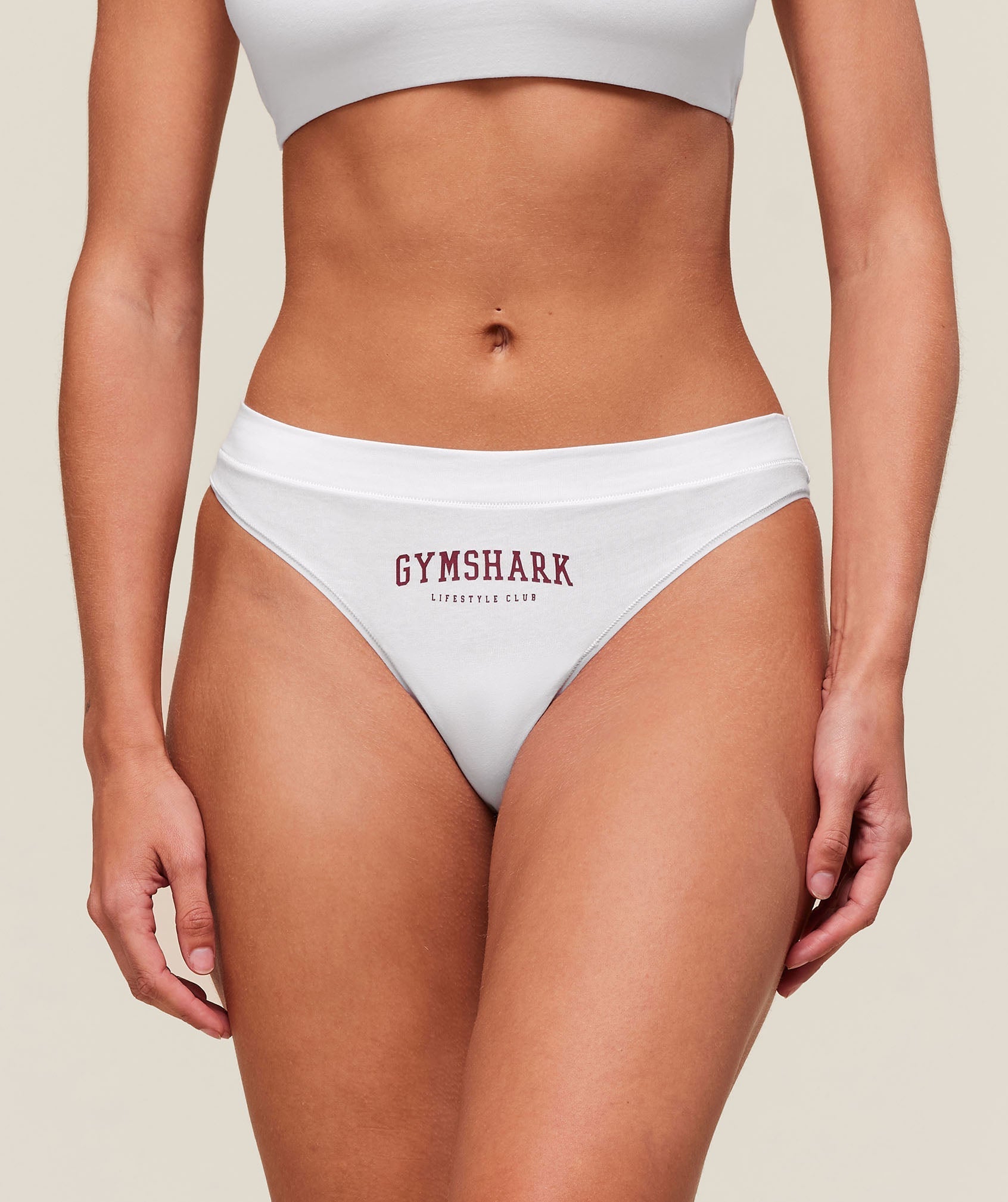 Lifestyle Club Cotton Thong - White