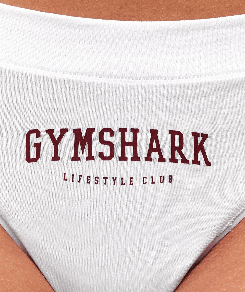 Lifestyle Club Cotton Thong - White