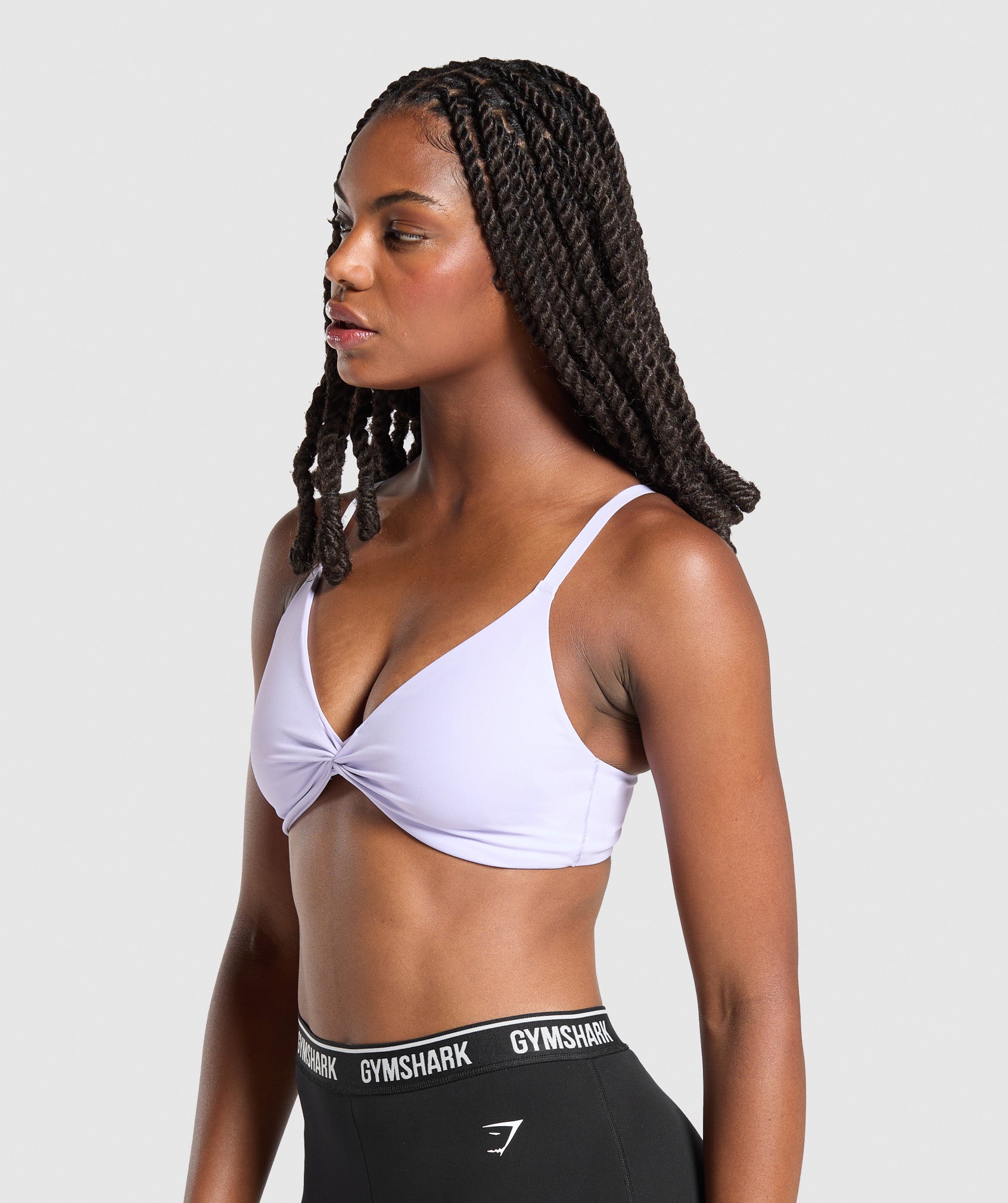 Twist Front Bralette - Fresh Lilac