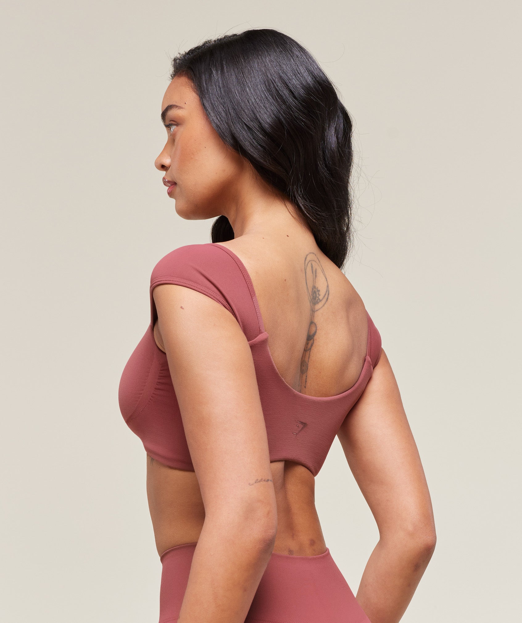 Soft Sculpt Cap Sleeve Bralette - Washed Berry Pink