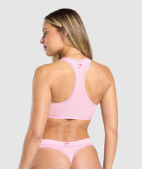 Your Plate or Mine Bralette - Dolly Pink
