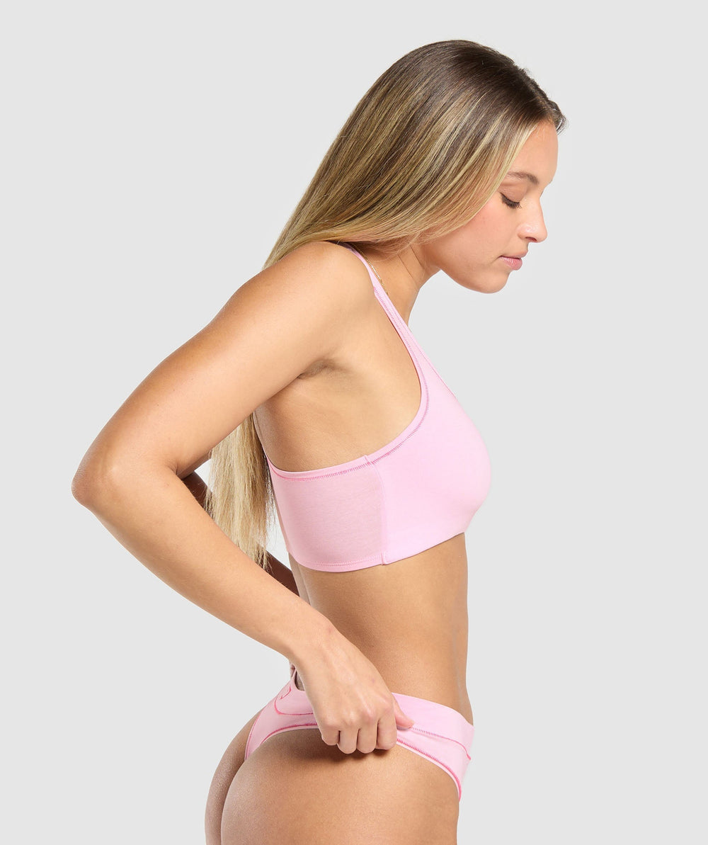 Your Plate or Mine Bralette - Dolly Pink