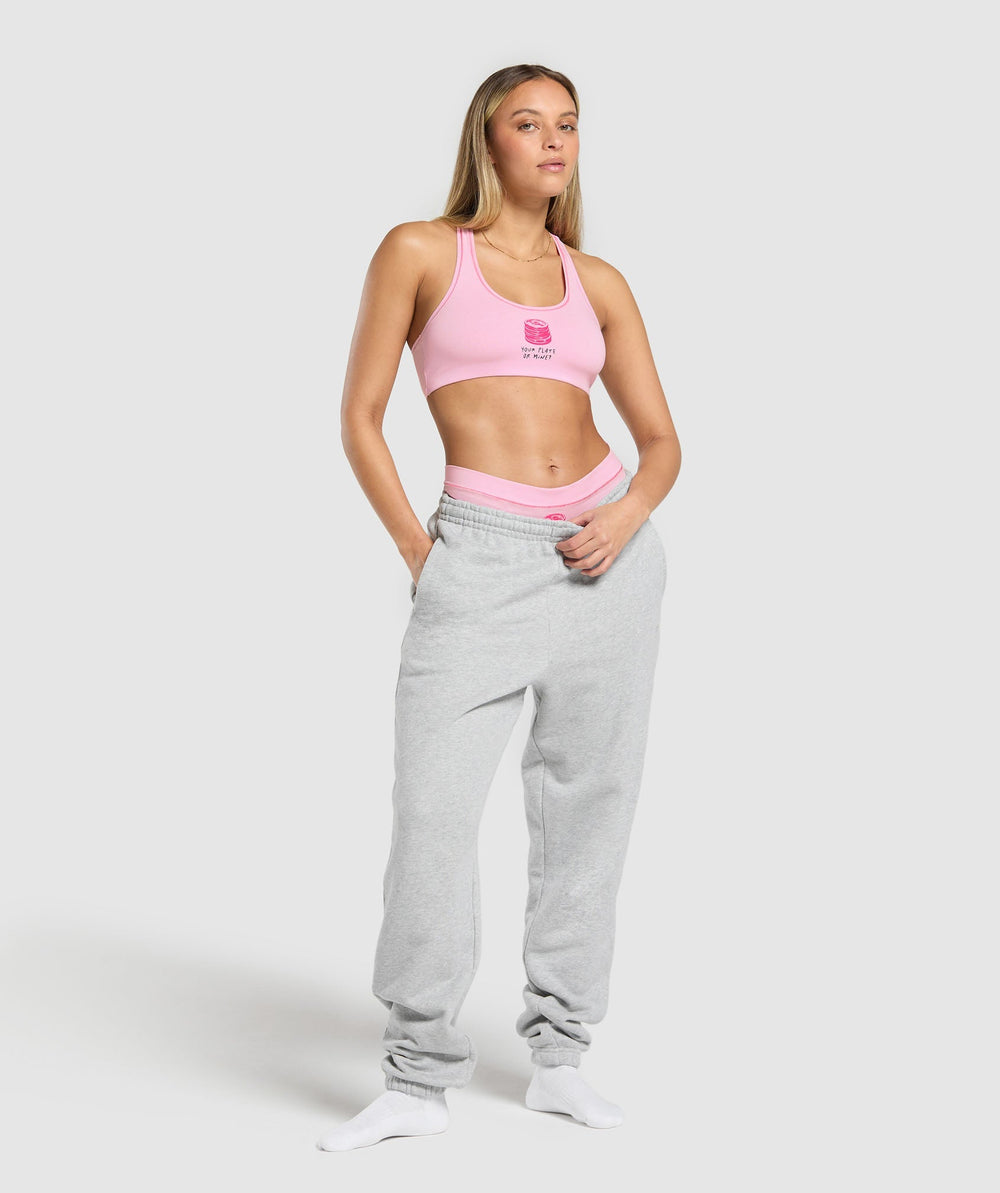 Your Plate or Mine Bralette - Dolly Pink