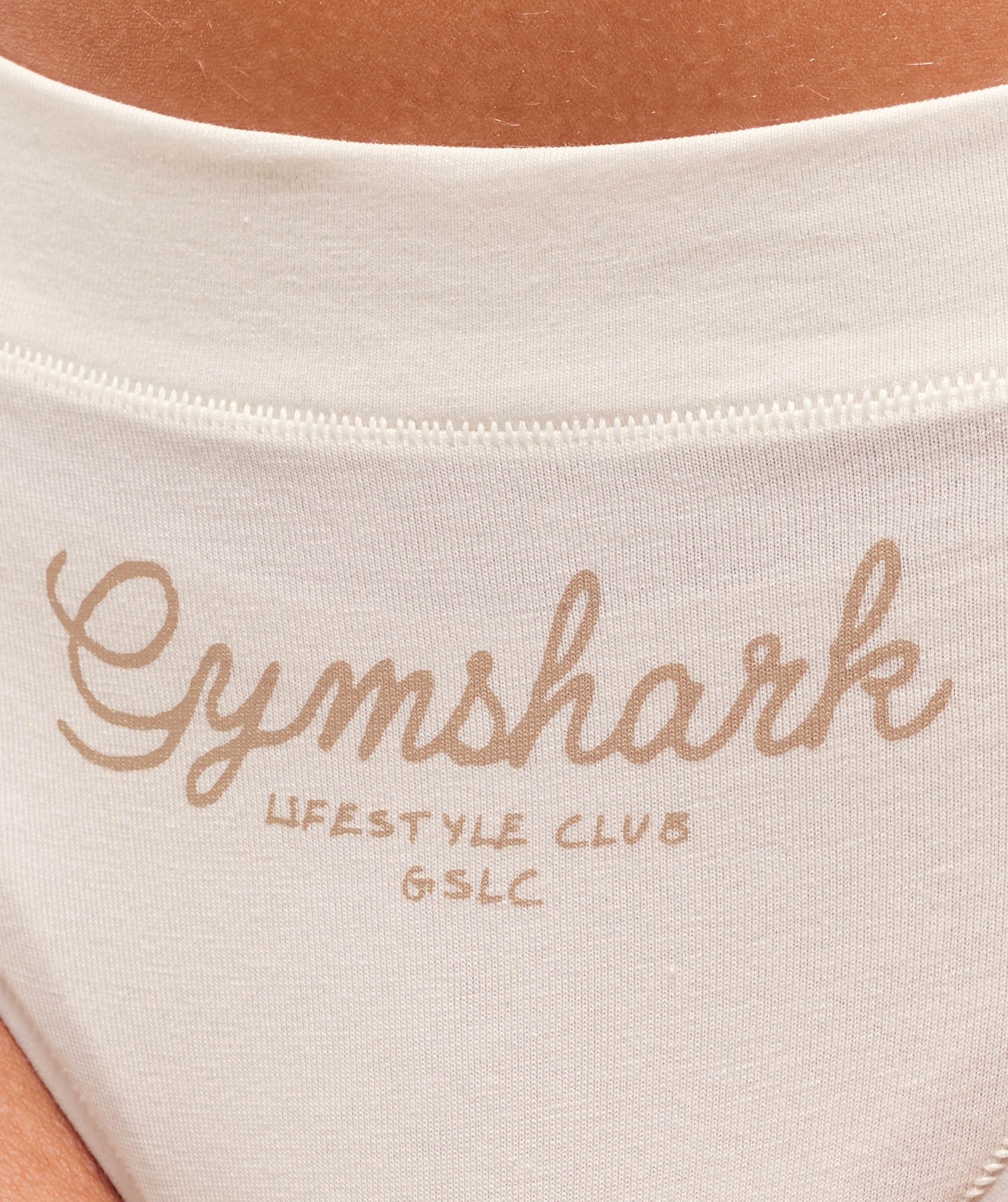 Script Lifestyle Club Graphic Thong - Soft White