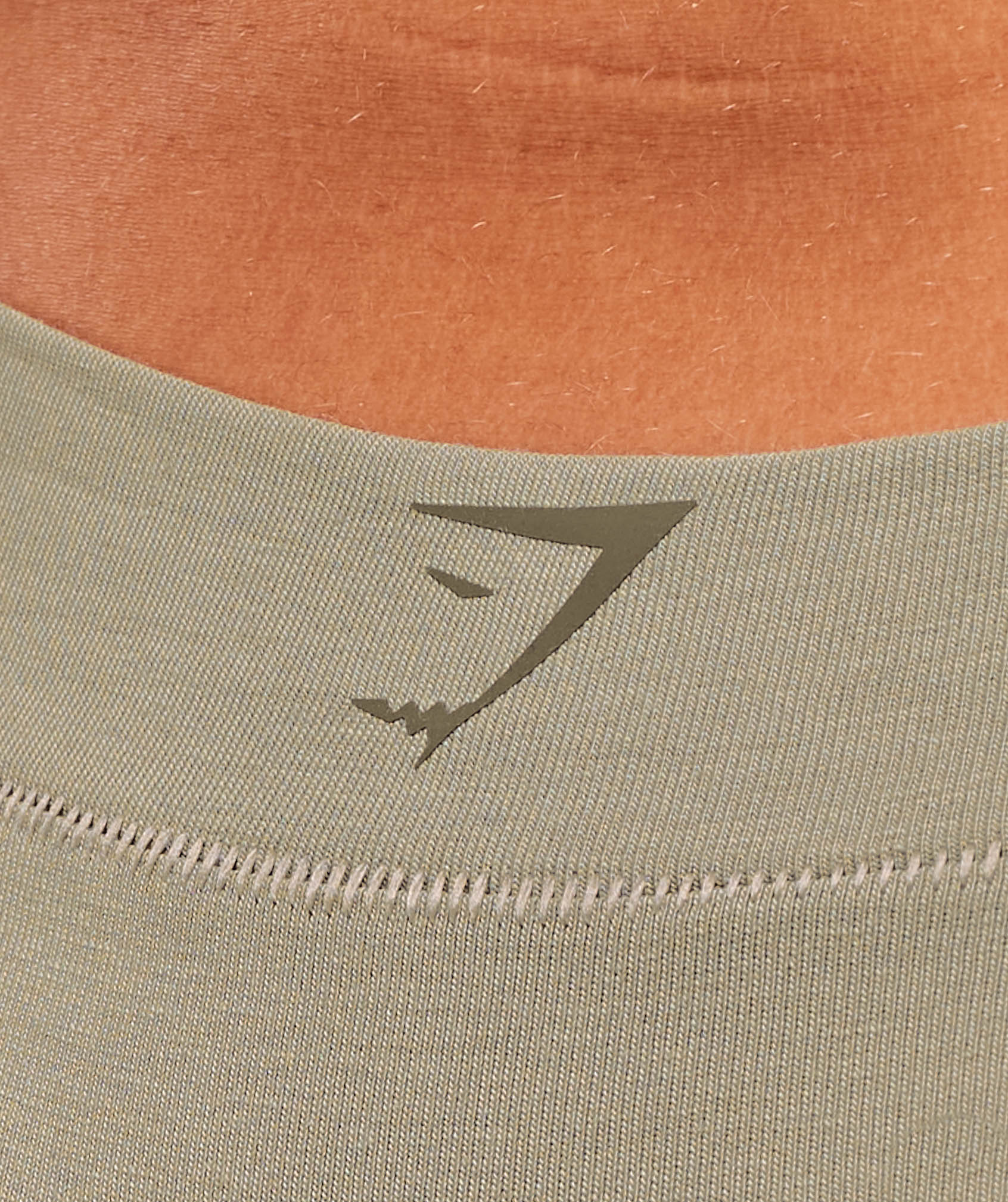Cotton Graphic Thong - Linen Brown