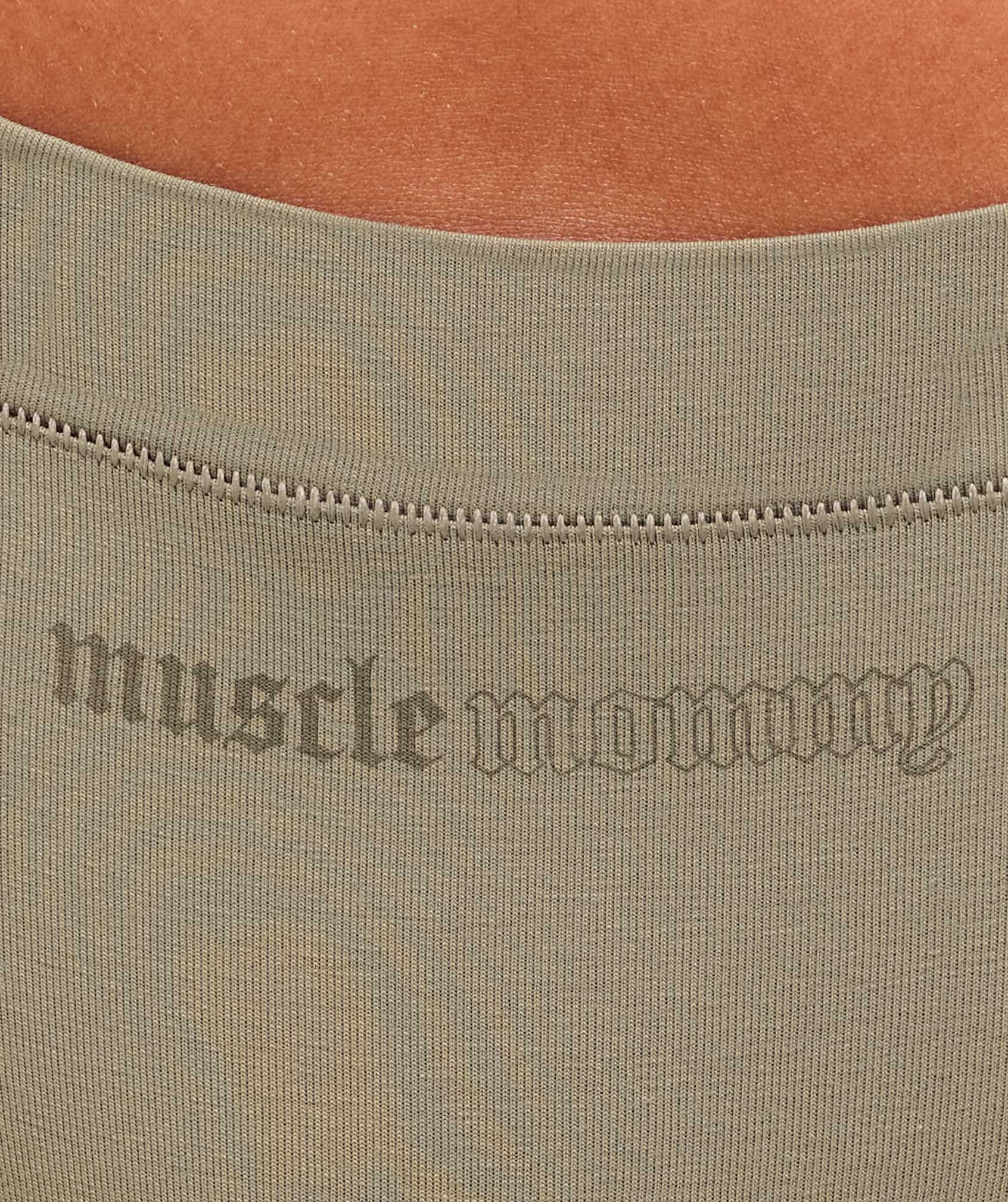 Cotton Graphic Thong - Linen Brown