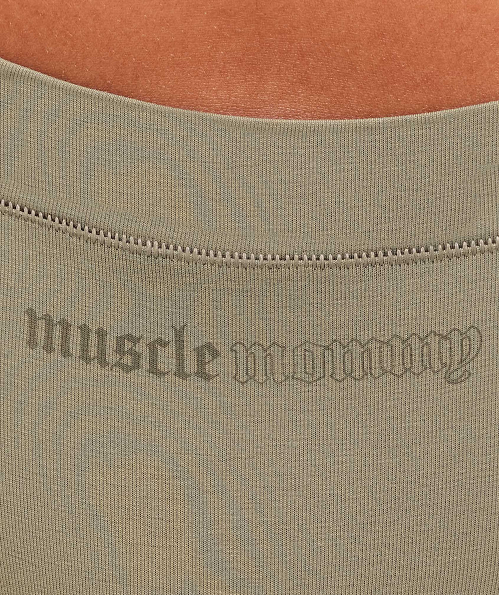 Cotton Graphic Thong - Linen Brown
