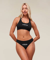 Lifestyle Club Cotton Thong - Black