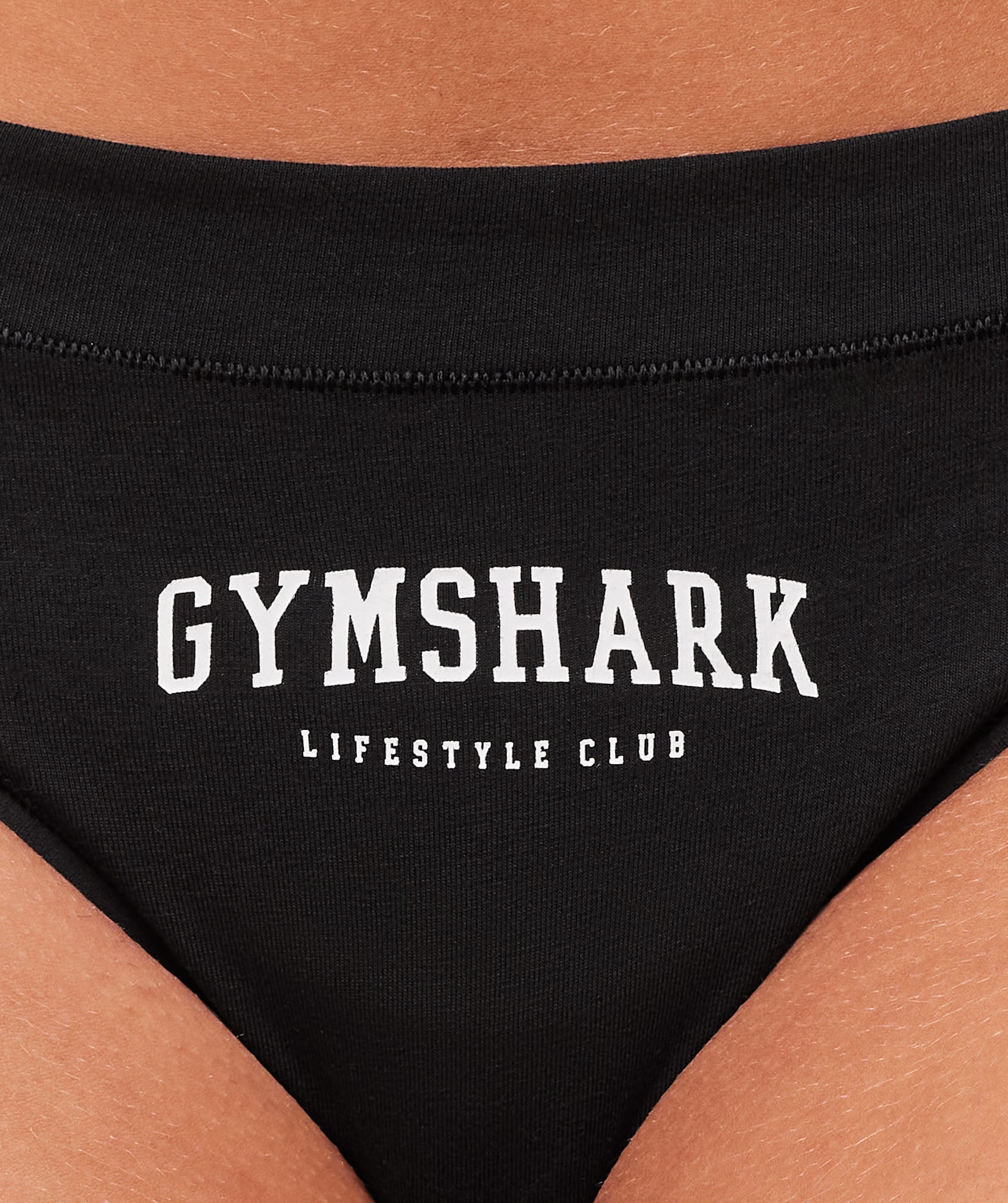 Lifestyle Club Cotton Thong - Black