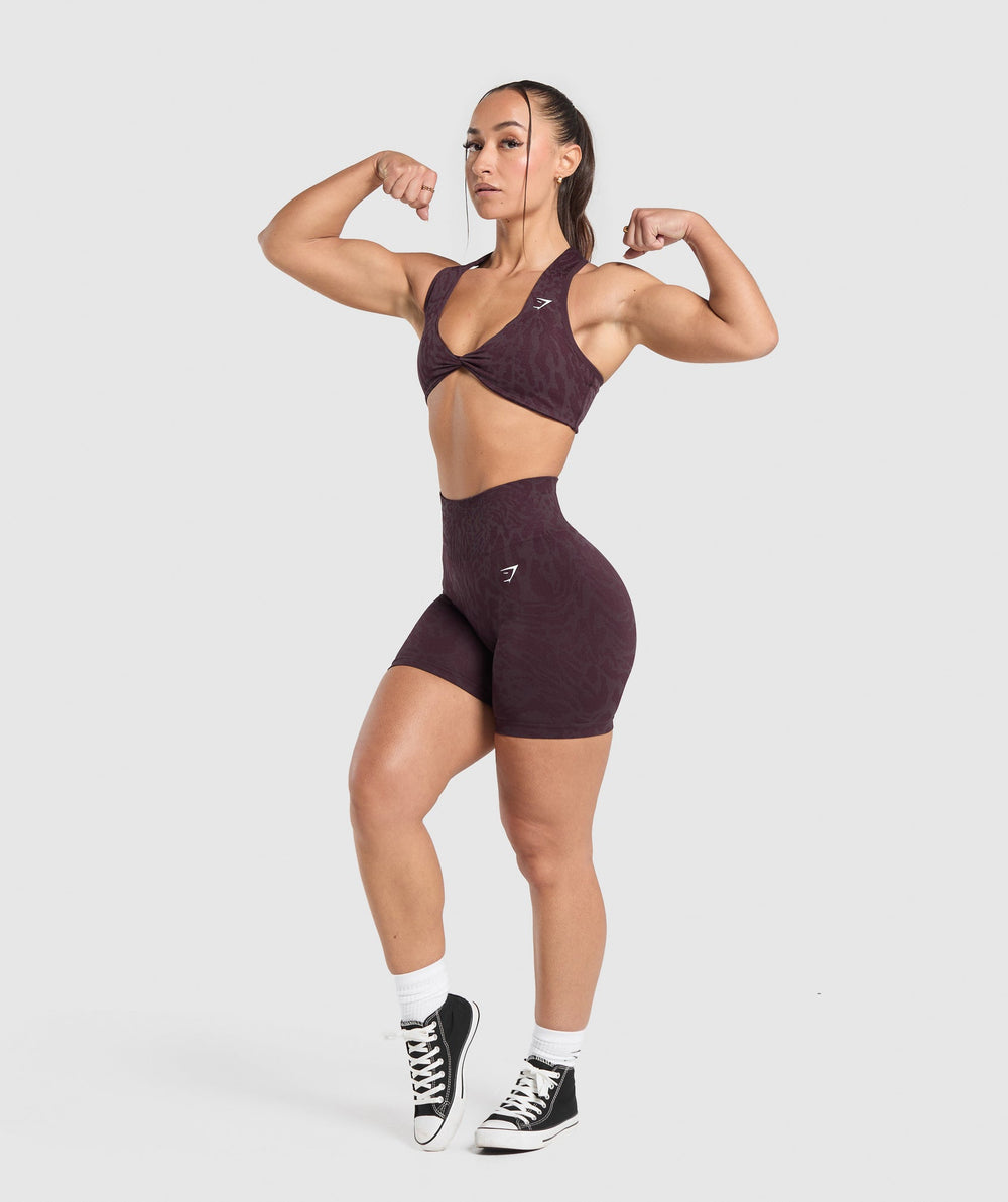 Adapt Safari Seamless Bralette - Depth Purple/Greyed Purple