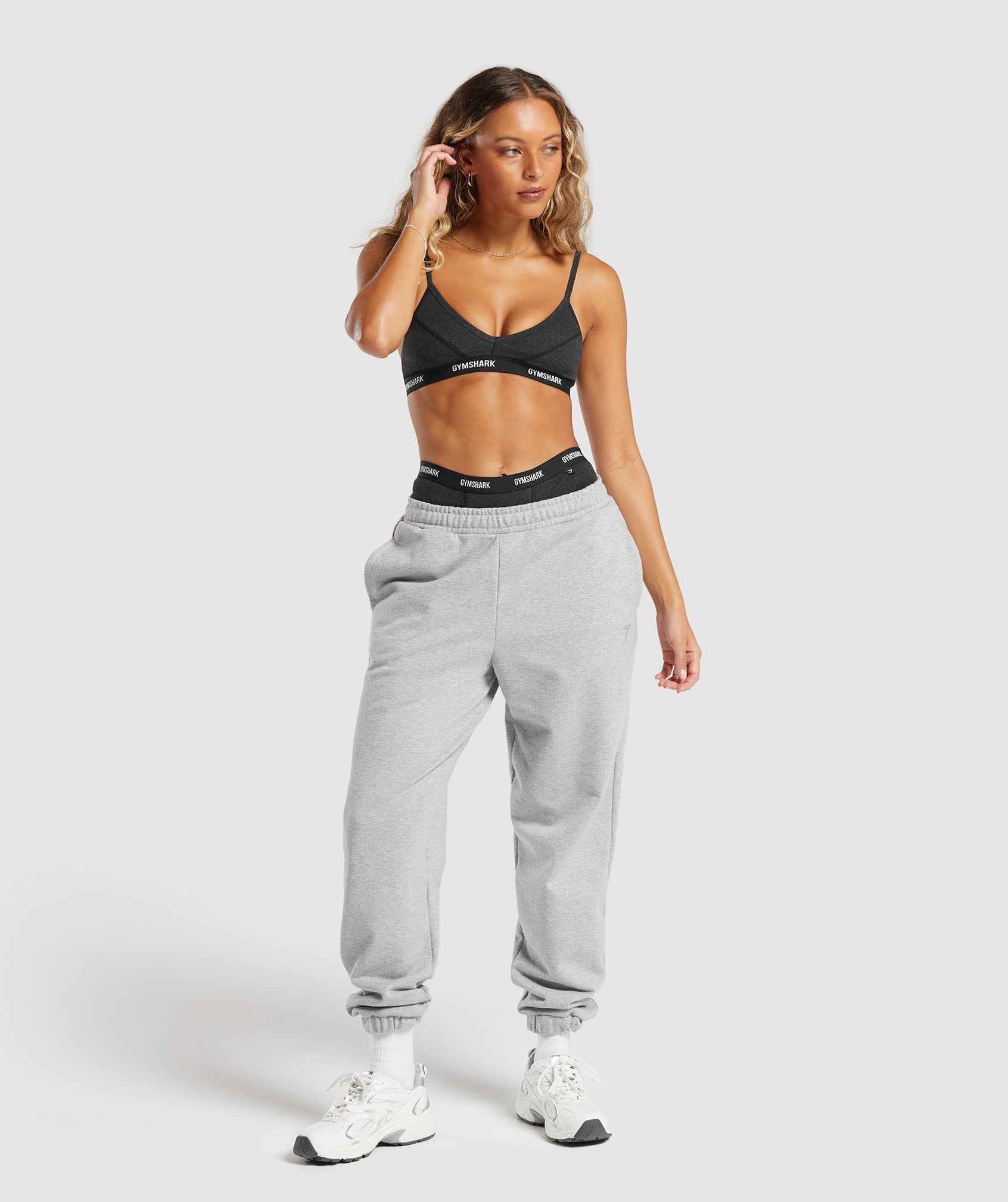 Rib Bralette - Midnight Black Marl