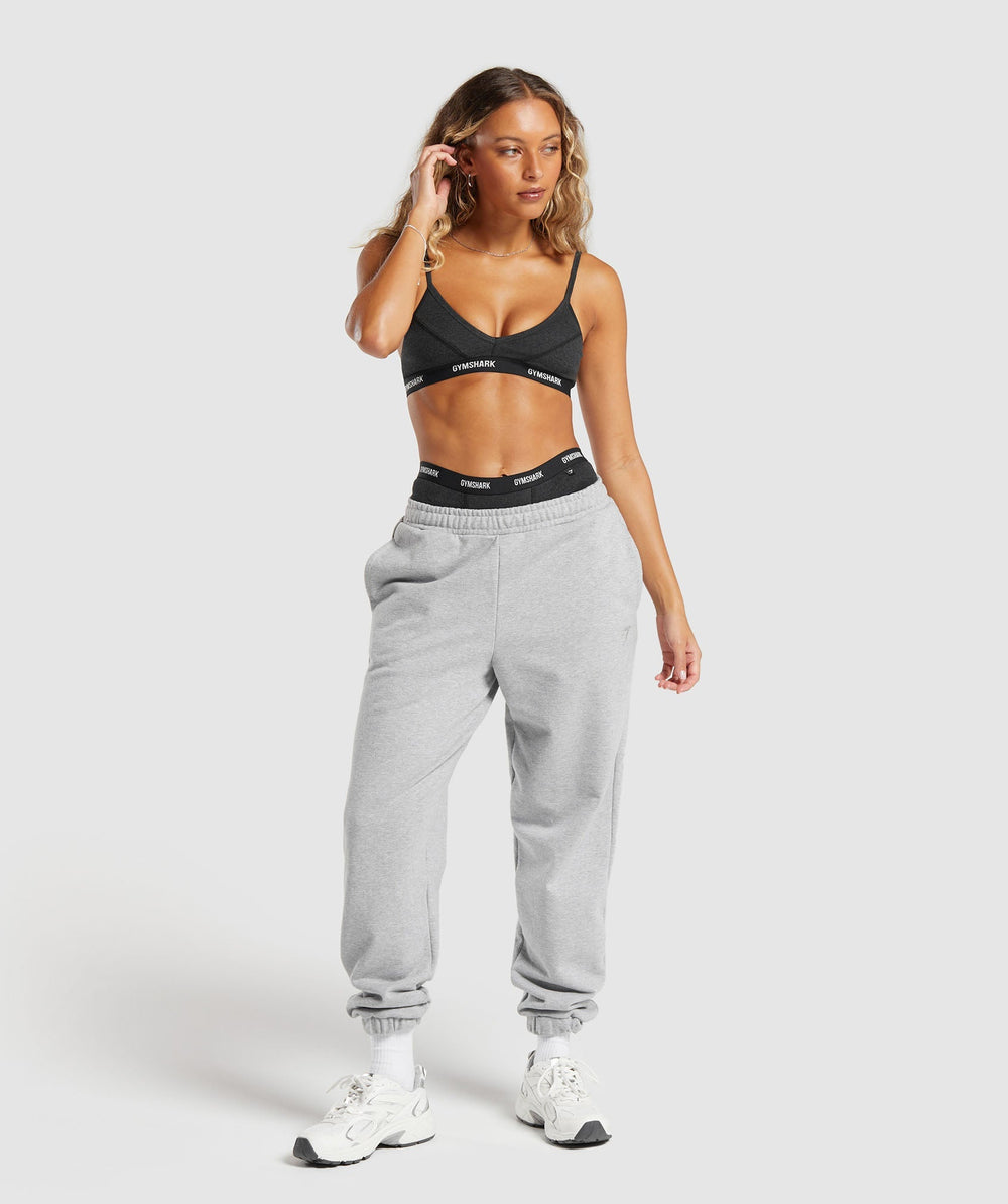 Rib Bralette - Midnight Black Marl