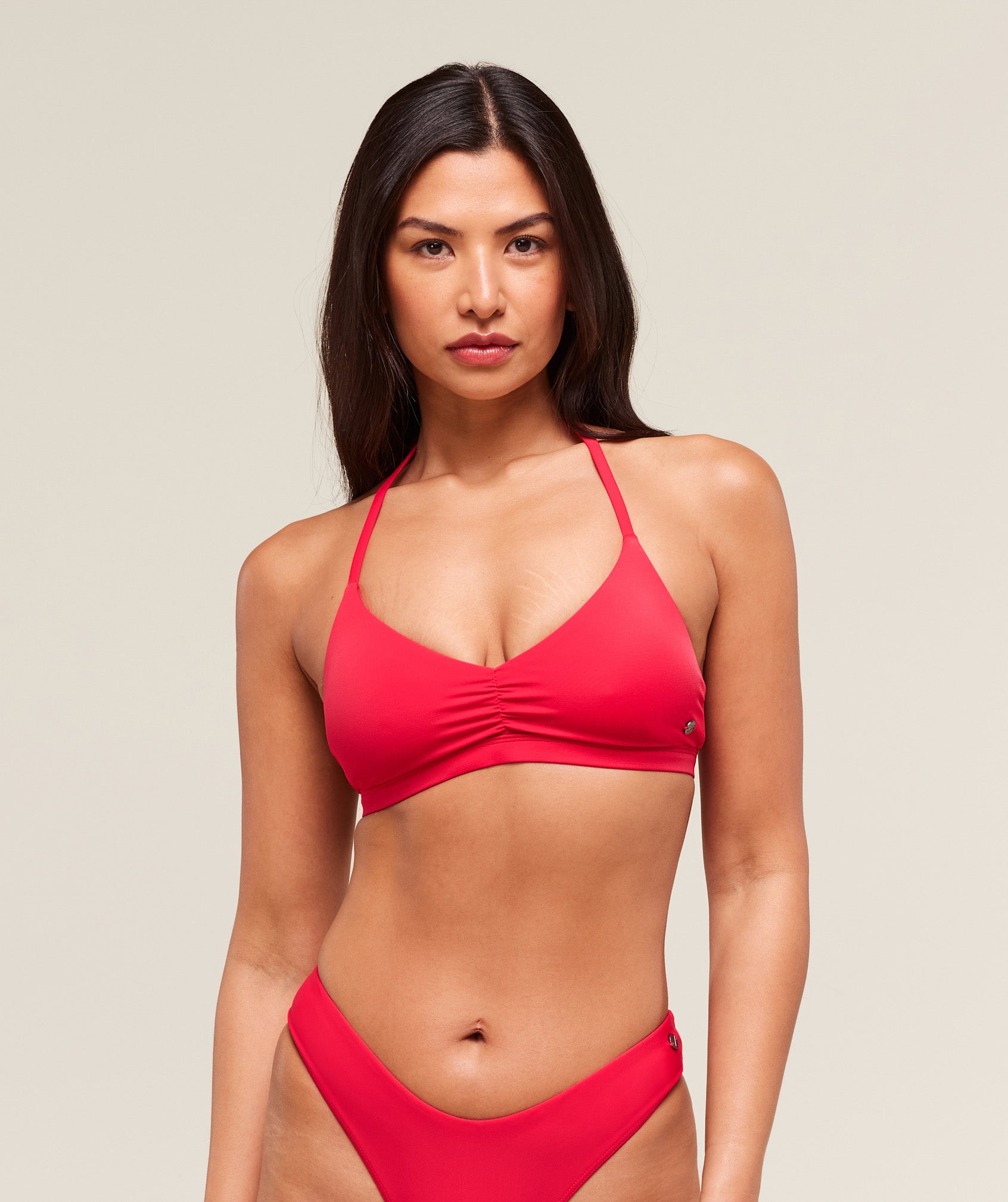 Minimal Bikini Top - Carmine Red