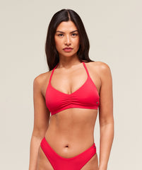 Minimal Bikini Top - Carmine Red