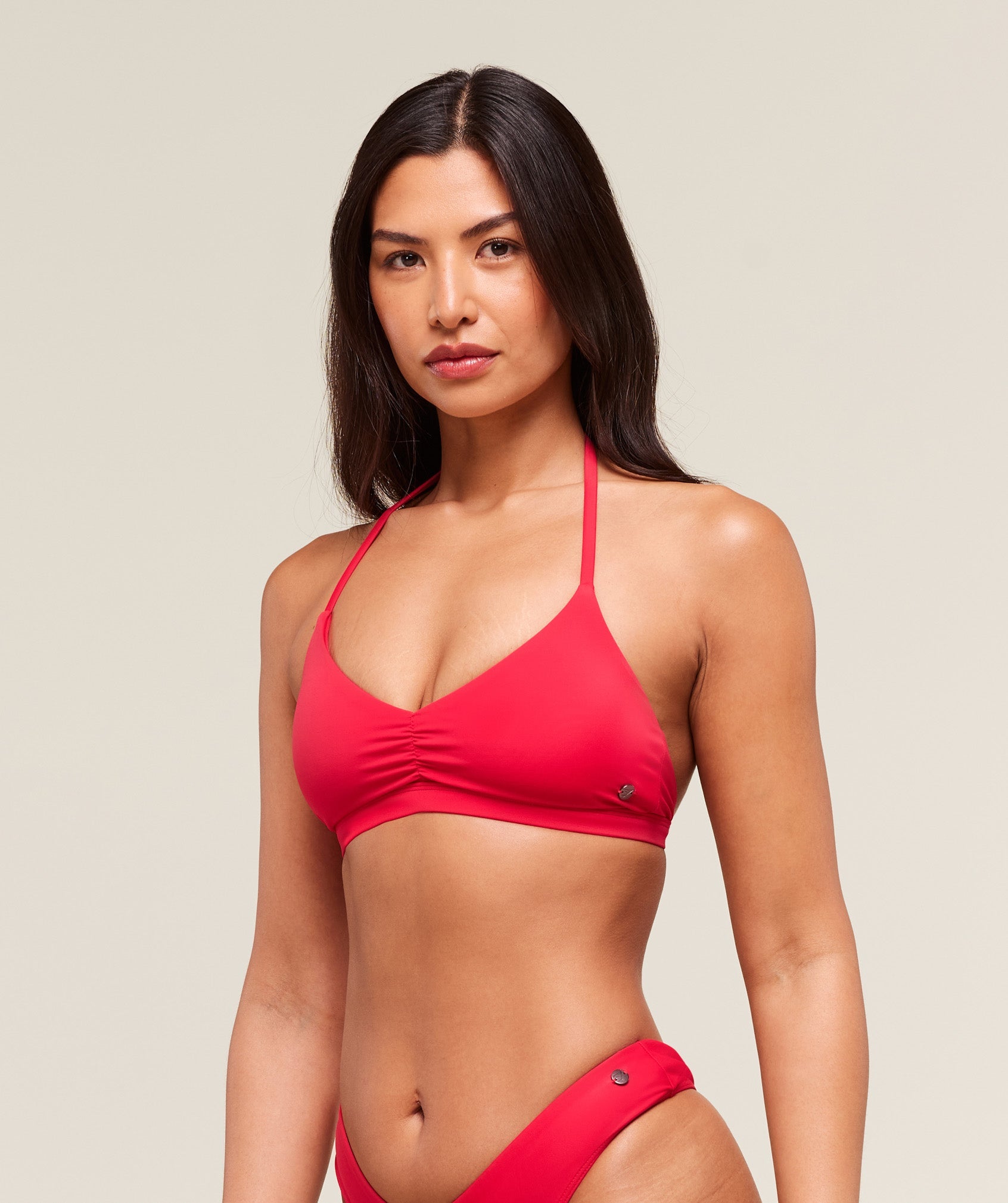 Minimal Bikini Top - Carmine Red