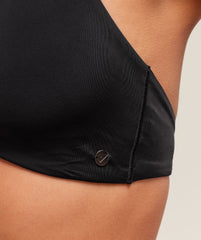 Twist Front Bikini Top - Black