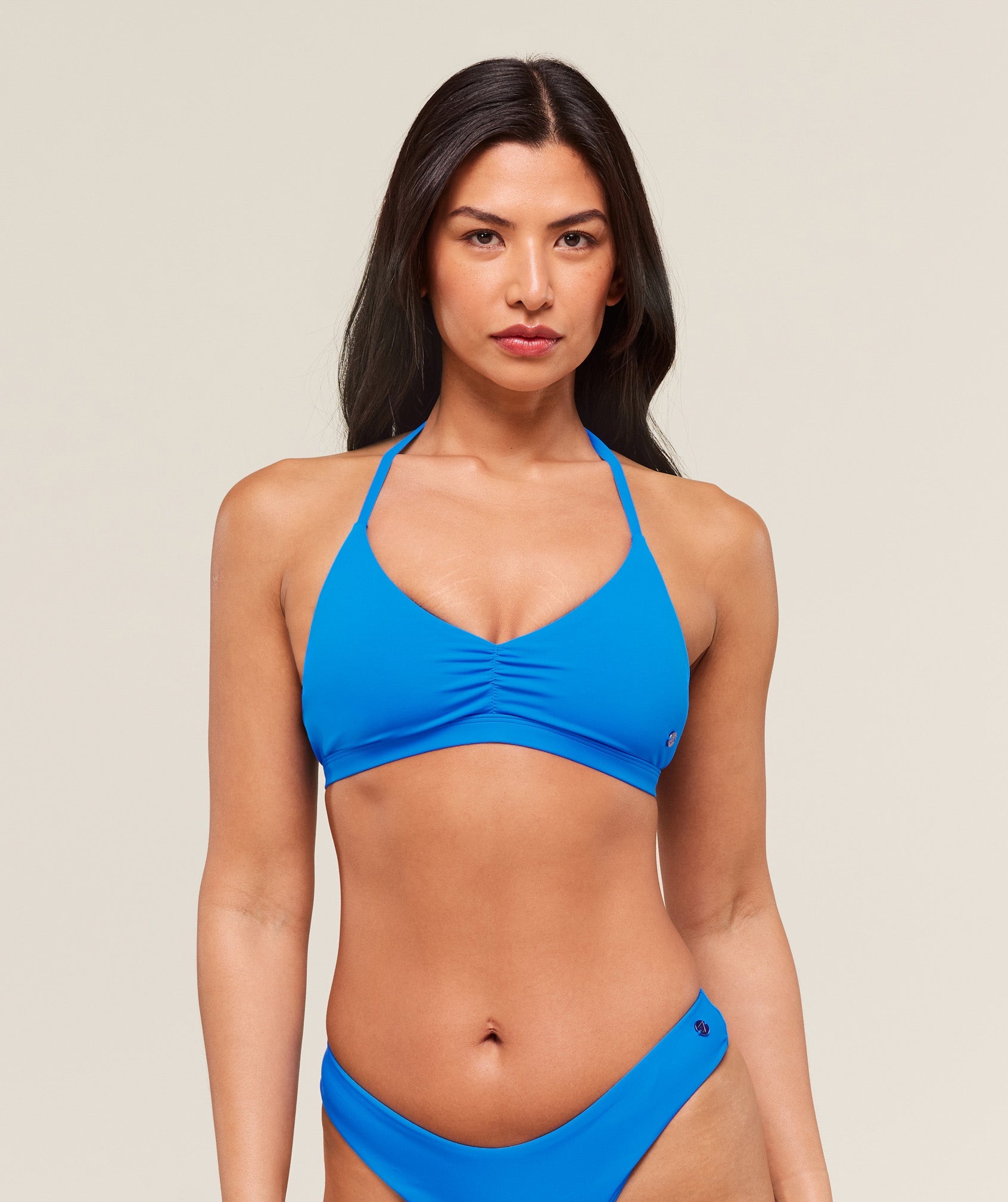 Minimal Bikini Top - Barbell Blue