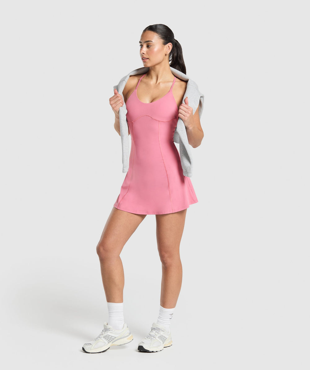 Strappy 2-in-1 Dress - Sunset Pink