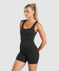 Corset Seamless Bodysuit - Black