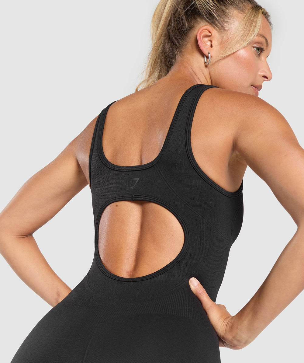 Corset Seamless Bodysuit - Black
