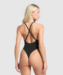 Strappy All in One Bodysuit - Black