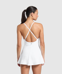 Strappy 2-in-1 Dress - White