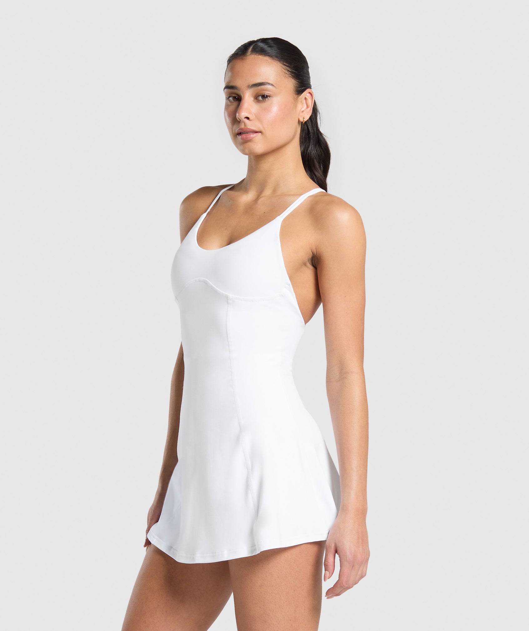 Strappy 2-in-1 Dress - White