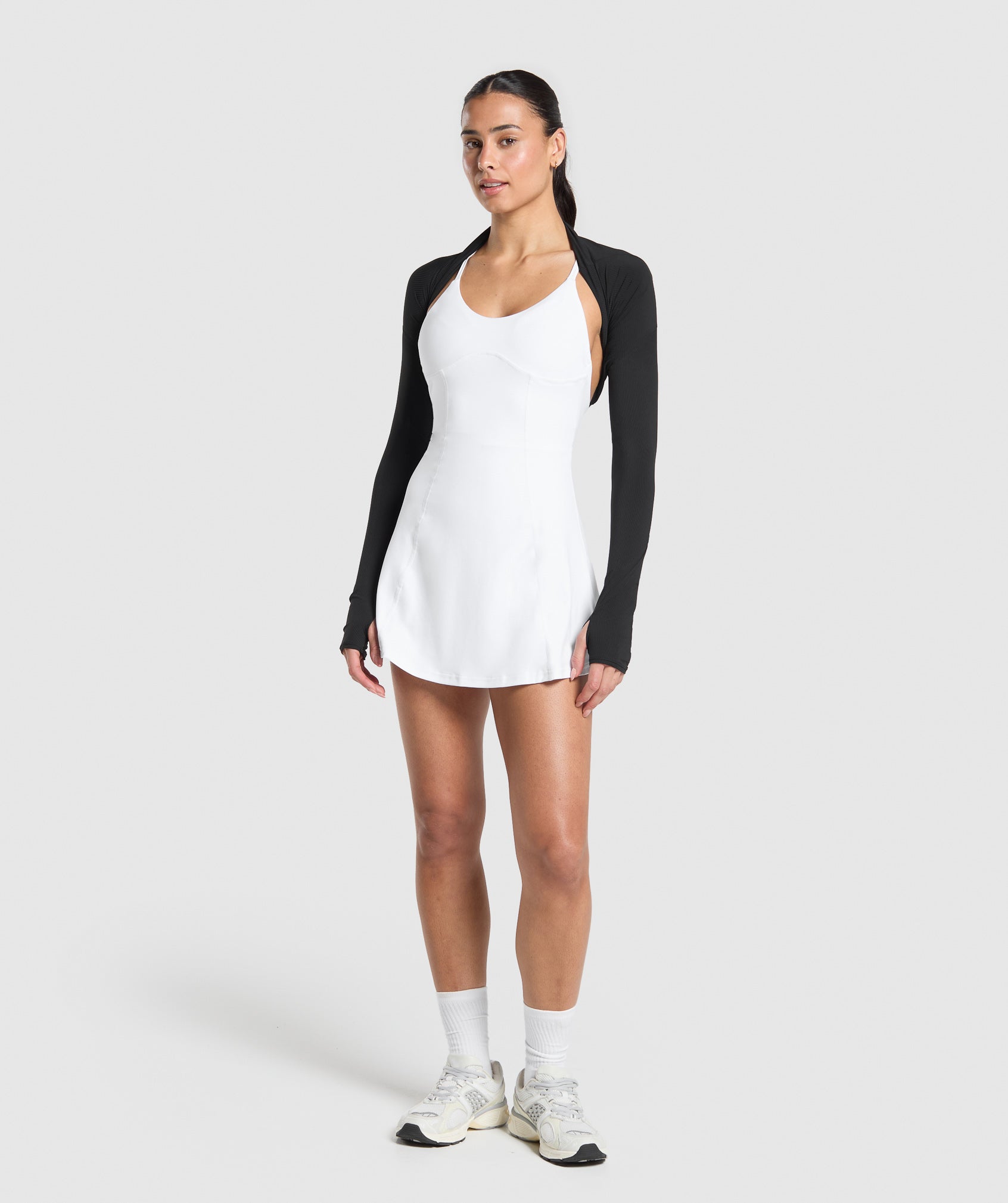Strappy 2-in-1 Dress - White