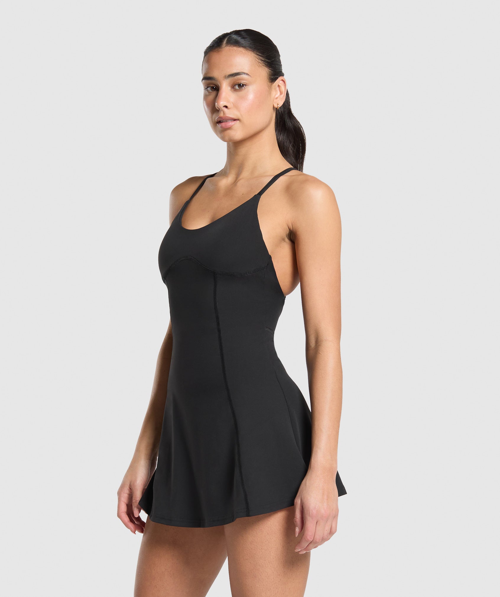 Strappy 2-in-1 Dress - Black