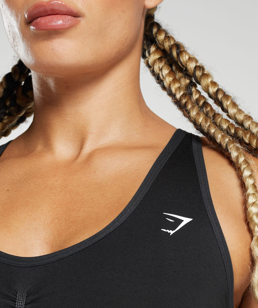 Lift Seamless Bodysuit - Black/Black Marl